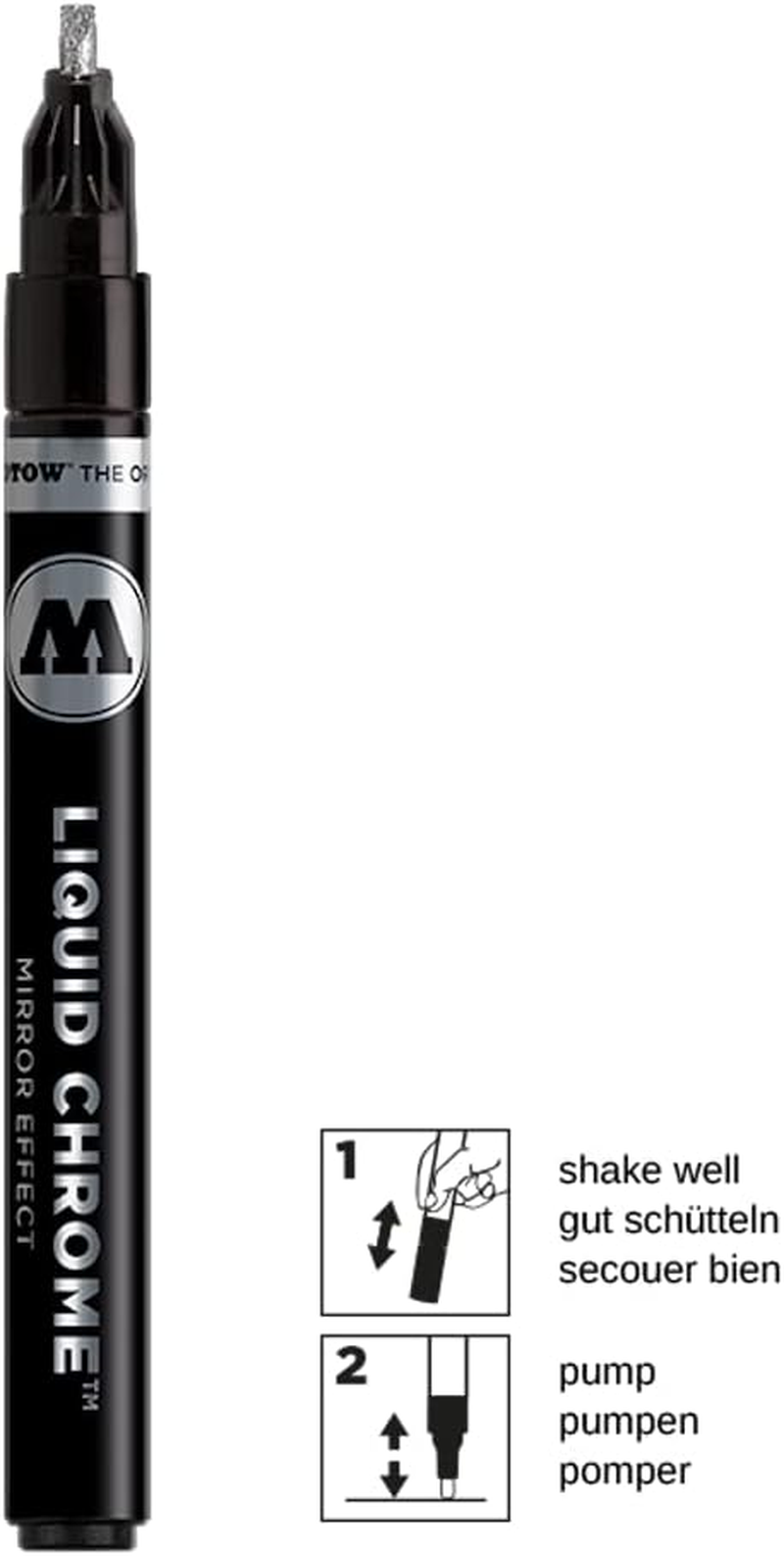 Molotow Liquid Chrome 3Mm CALLIGRAPHY PEN image number 2
