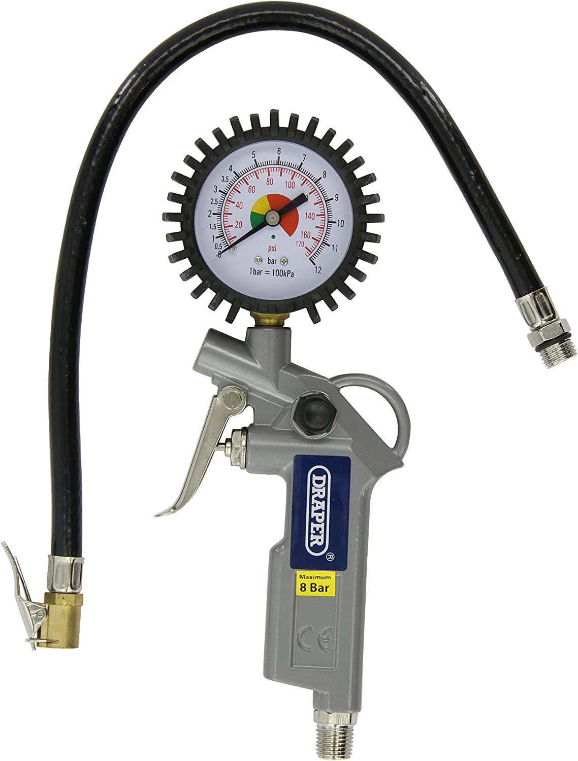 Draper 10604 Air Tyre Inflator with Dial Gauge
