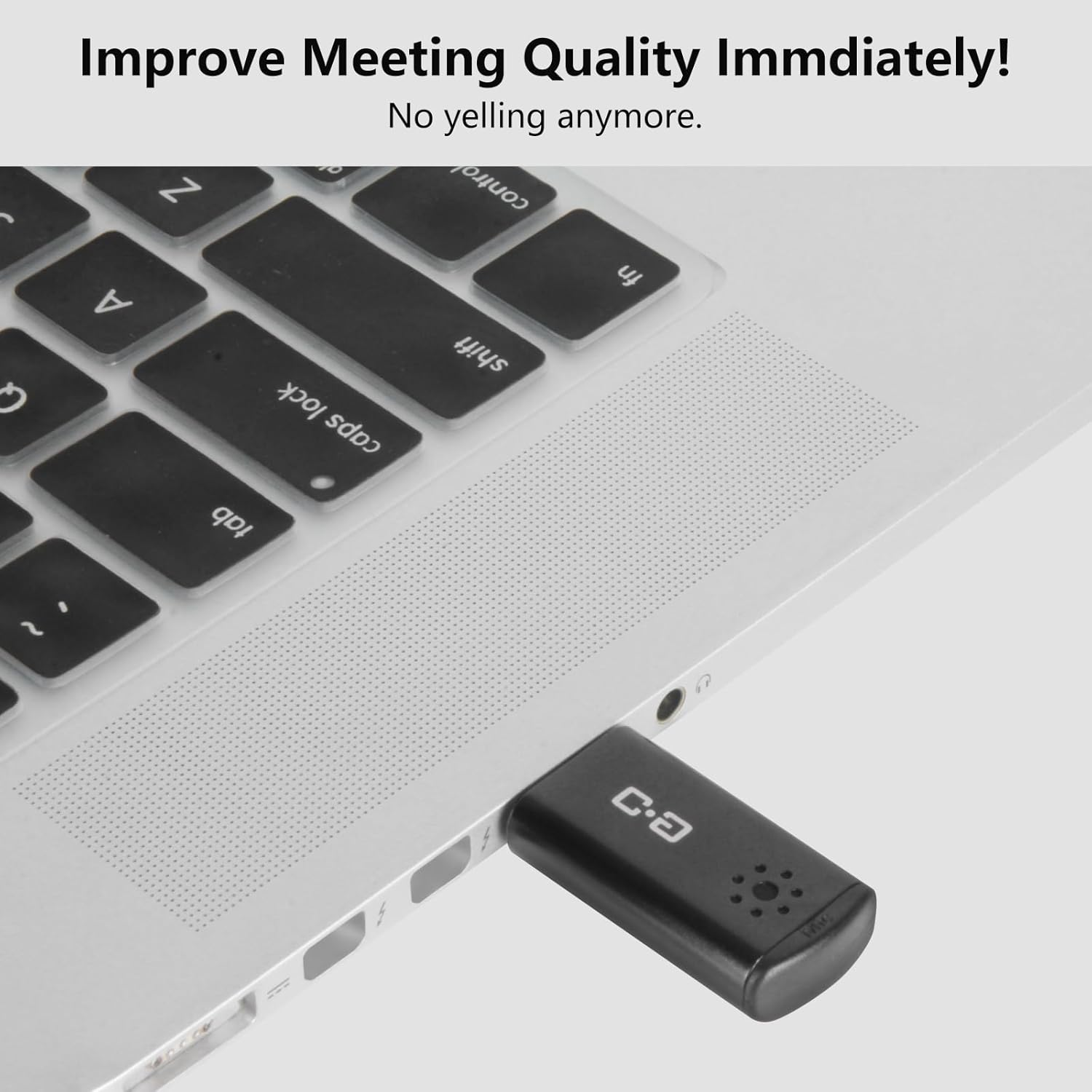 USB Microphone for Laptop and Desktop Computer, High Sensitivity for Clear Call, Plug-And-Play, High Gain, Cordless Mini-Sized Portable, Ideal for Work & Study image number 3