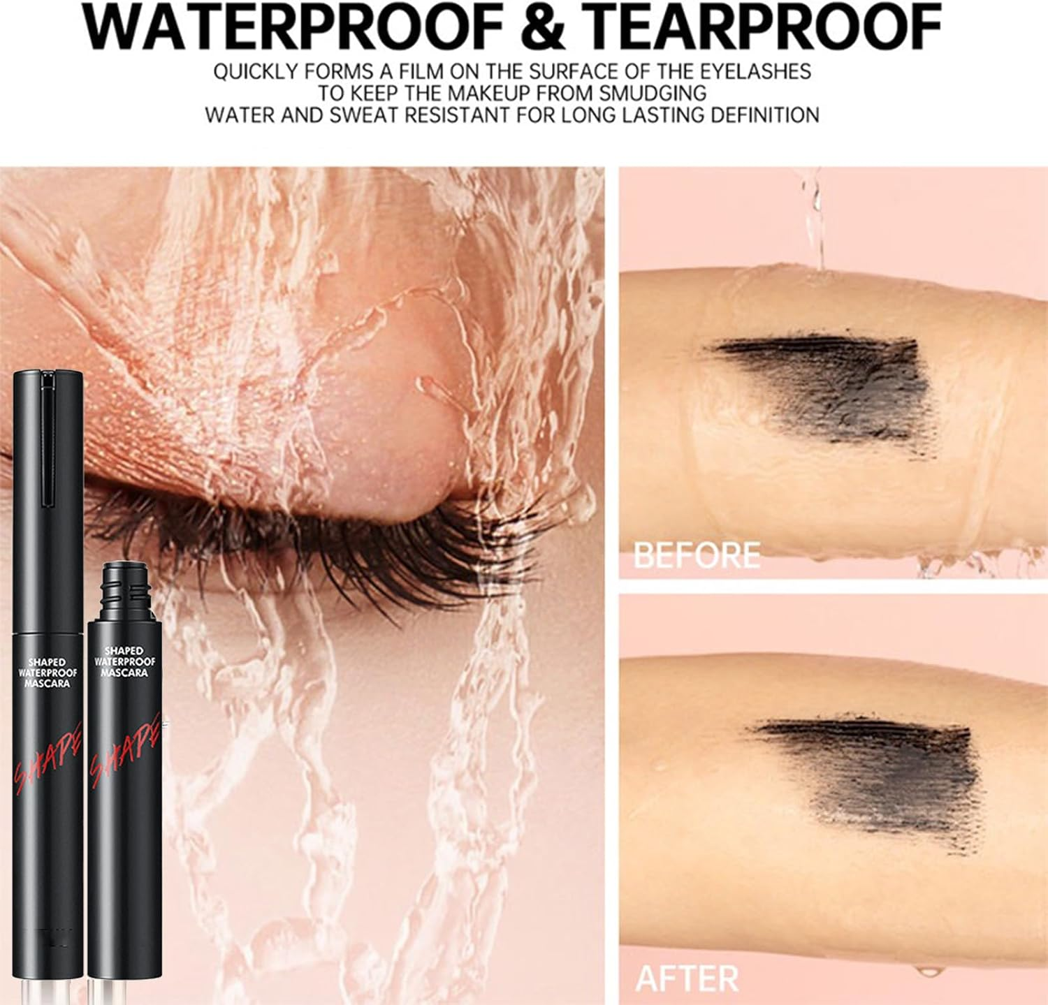 Black Mascara for Fine Short Lashes & Older Women, Ultimate Length & Definition, No Clumps Natural Curling Volumizing, Nourishes While Taking Care of Every Tiny Eyelash Formula for Mature Women image number 4