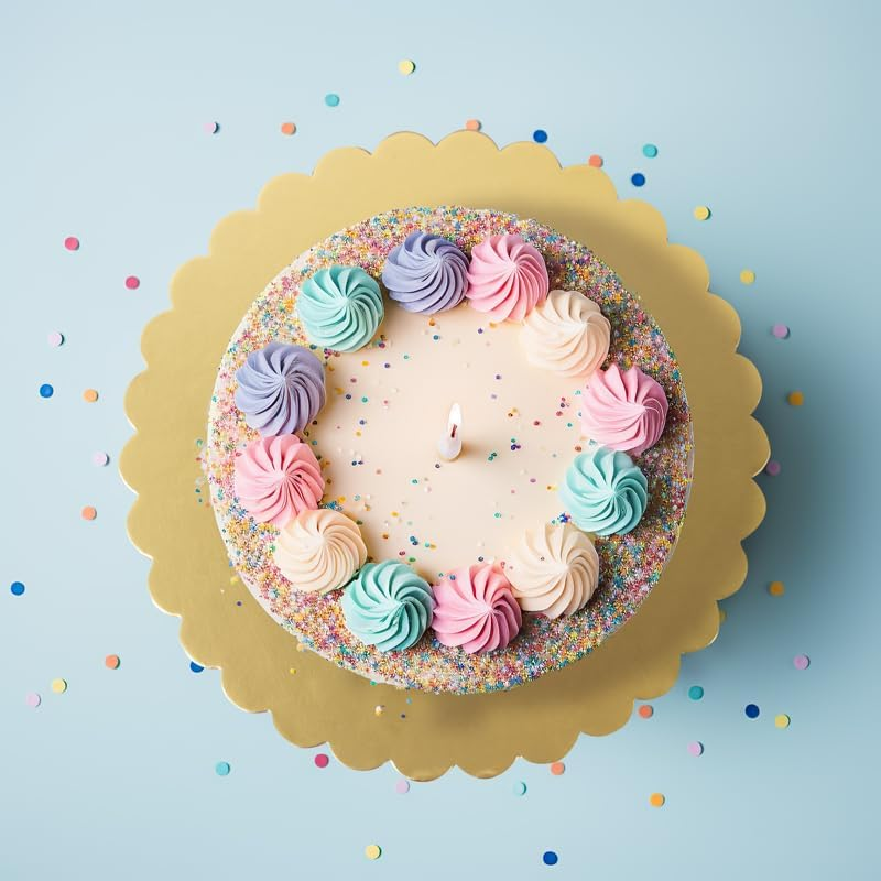 Papyrus Scalloped Cake Board, Gold, 10-Inch Board Diameter