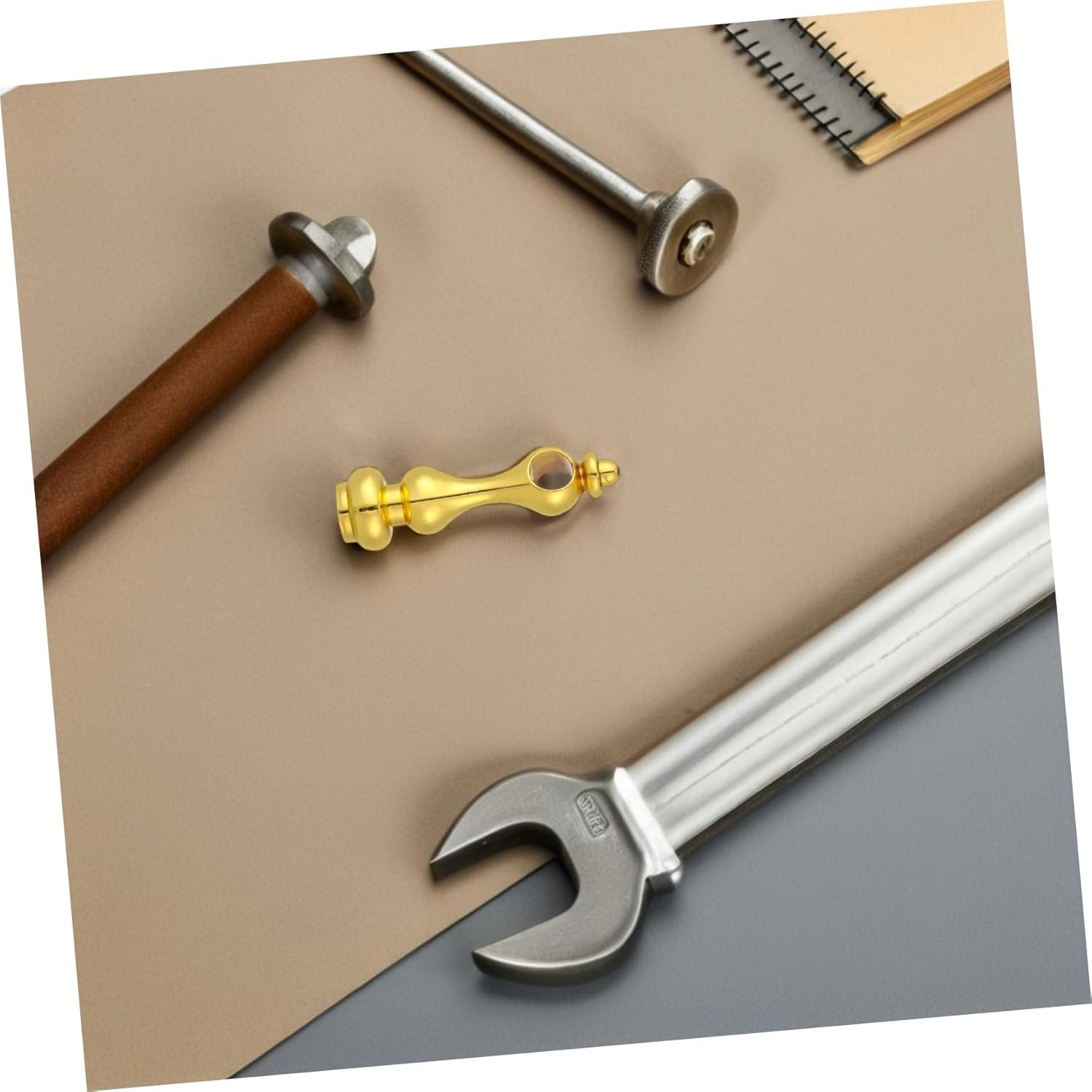 TEHAUX 12Pcs Metal Furniture Board Connectors Gourd Shaped Baluster Spindles for Glass Railing Cabinet Cart Hardware Stable Home Decor image number 6