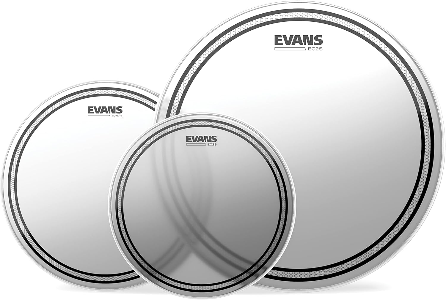 Evans EC2 Tompack, Clear, Fusion (10 Inch, 12 Inch, 14 Inch)