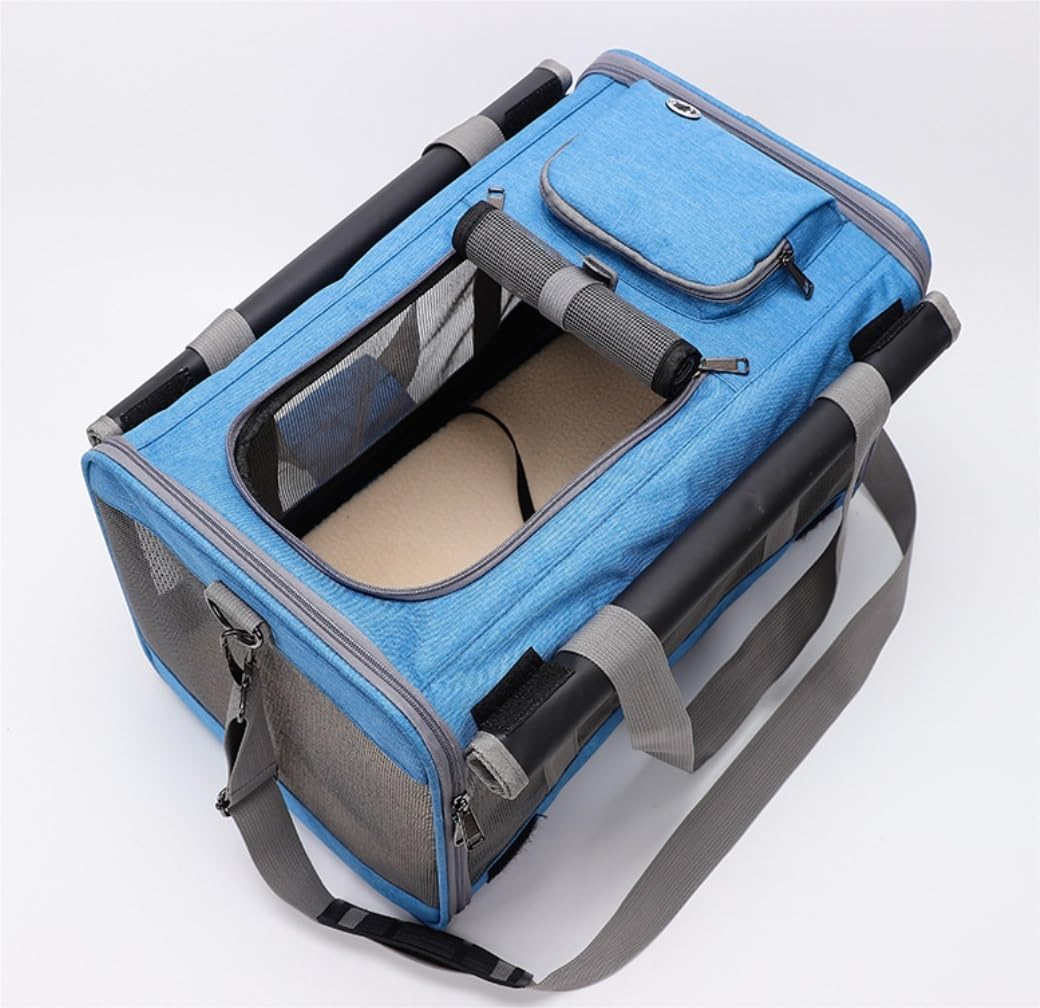 Cat Bag Dog Carrier Pet Carrier Cat Dog Bag Travel Backpacks Collapsible Cat Carrier Large Shoulder Bag Large Duffle Bag Pet Supplies Cat Carrier Pet Bag Carrier (Color : A, Size : 29 * 26.5 * 47Cm) image number 3