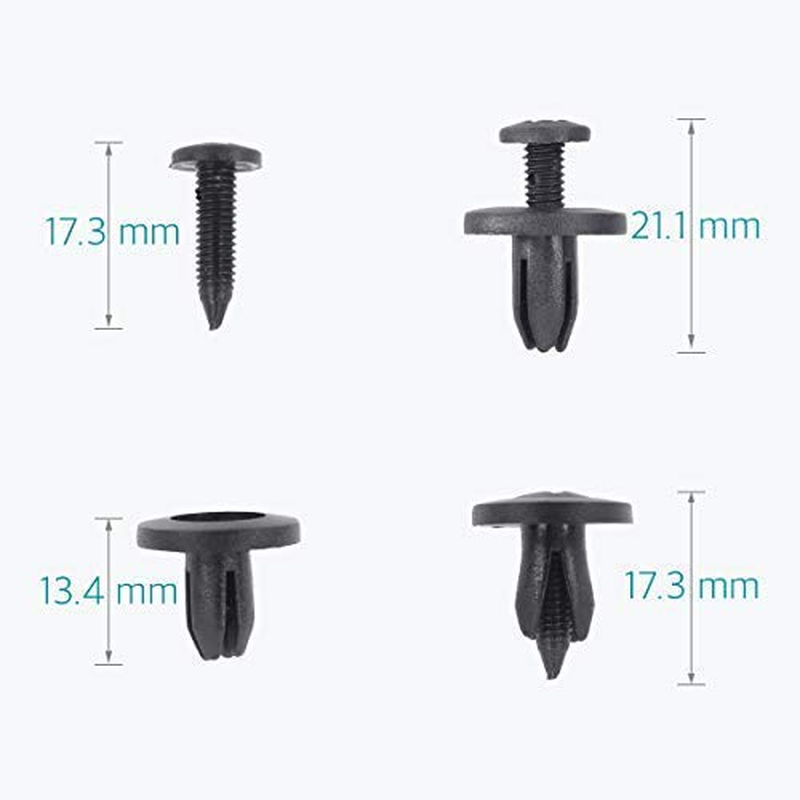Lantee 50 Pcs Push-Type Retainer Clips for Honda 90684-SA5-003 Isuzu 8942981190 Nissan 10998-30880 image number 4