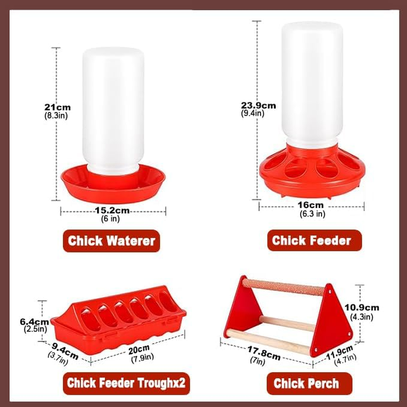 Poultry Feeding & Watering System with Comfort Perch, Durable Plastic Combo for Chicks/Ducks/Quail | Auto-Dispensing Troughs & Anti-Drown Design image number 4