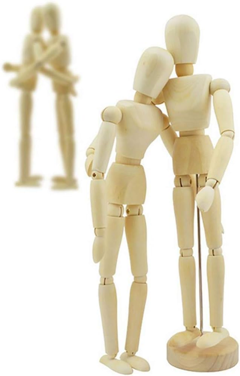 Gazelle Trading Artist Wooden Manikin Mannequin Sketching Lay Figure Drawing Model Aid Human Figure Artist Draw Painting Model Mannequin Jointed Doll