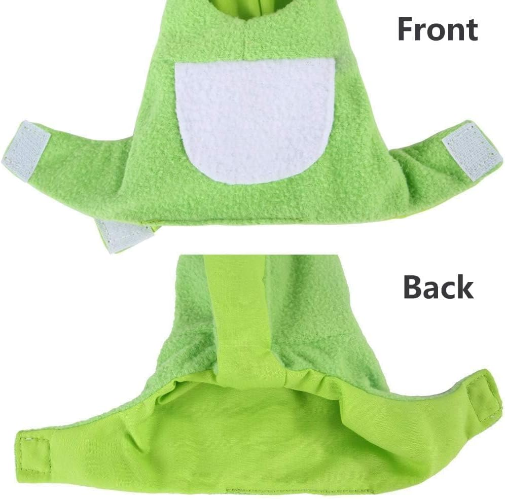 Clothes for Birds,Cute Bear Shape Bird Costume Parrot Cloth - Warm Parrot Cloak, Multi-Purpose Bird Clothes, Parrot Cosplay Prop for Green-Cheeked image number 6