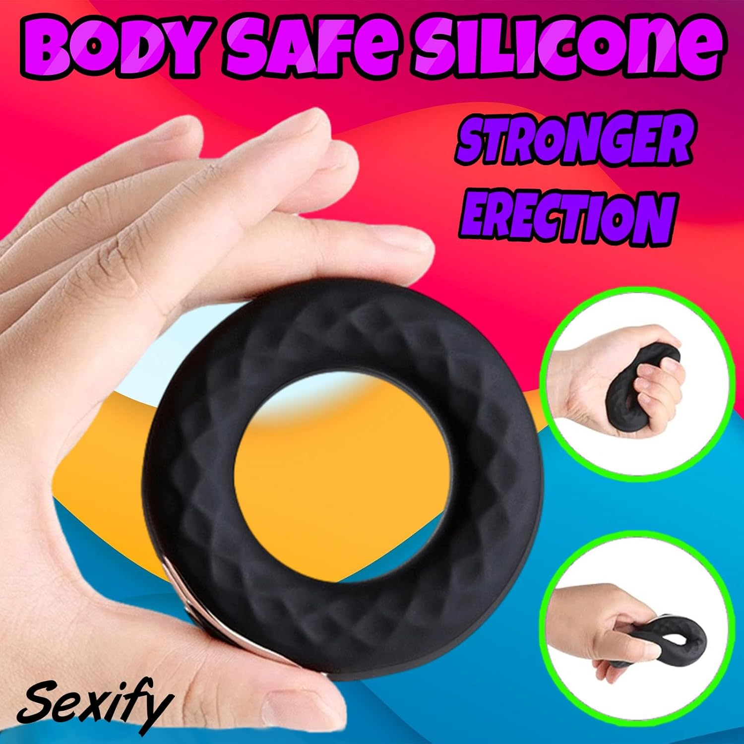 Vibrating Cock Ring Vibrator, 10 Vibration Modes, Silicone Stretchy Couples Vibrator Erection Enhance Delay Ejaculation Pleasure, Clitoral G Spot Vibrator Stimulator for Women, Rechargeable Adult Sex Toys image number 5