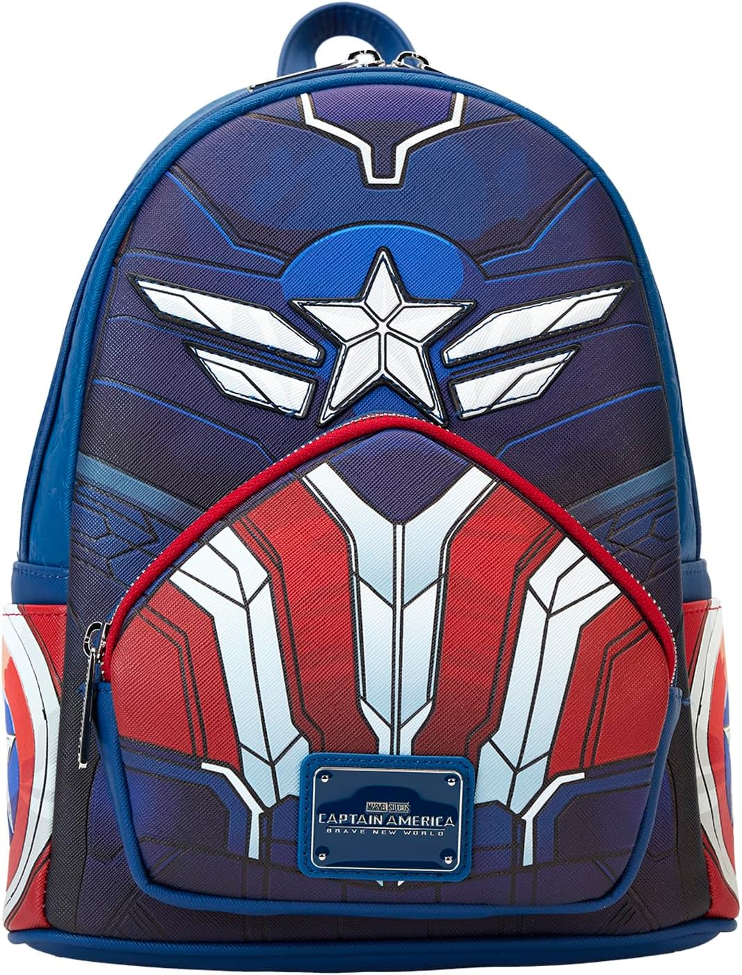 Loungefly Marvel Captain America Brave New World Cosplay Mini Backpack Marvel Accessories image number 4