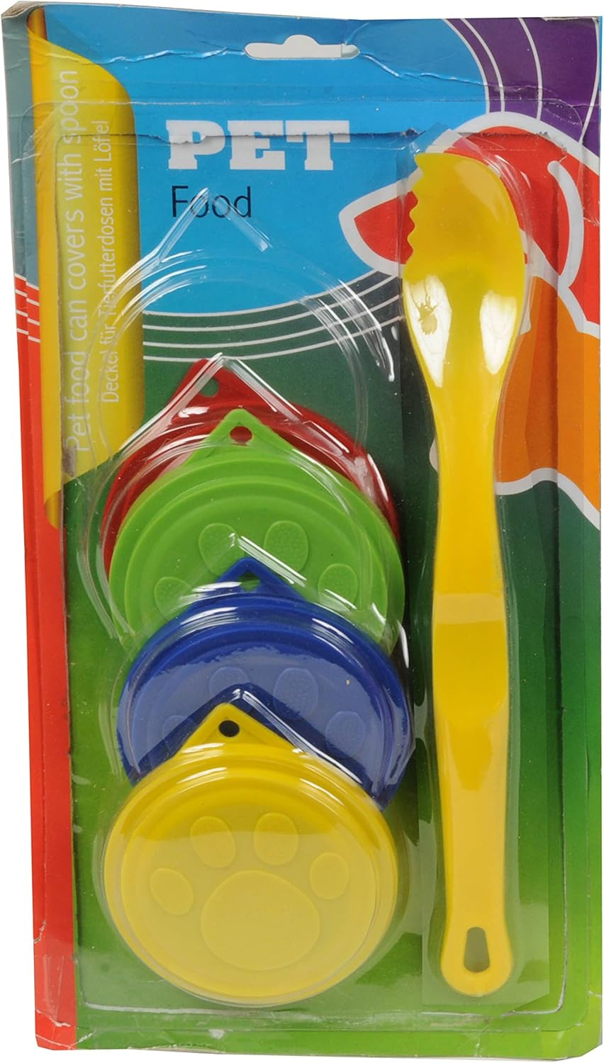 Unbekannt Dog 29355 Food Cans and Spoons Lid 8.5 Cm Set of 5 image number 2