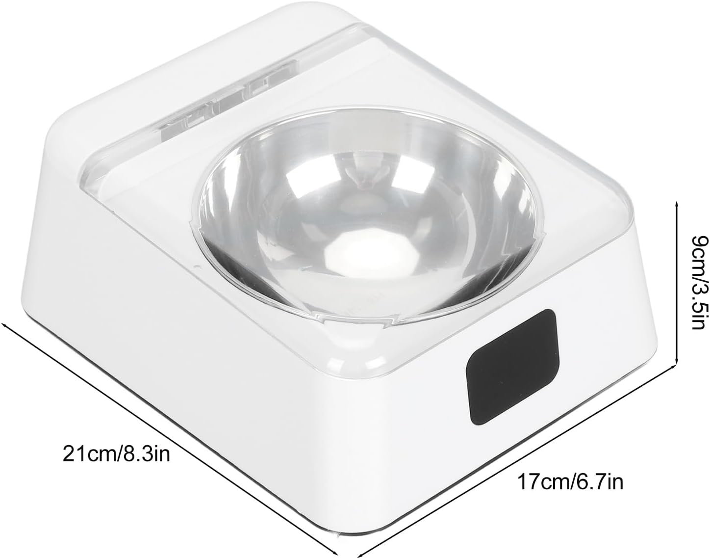 LICAEVEY Automatic Cat Feeder, Infrared Sensor, Smart Sensing, 350Ml Bowl, ABS & Stainless Steel, Cat Intelligent Automatic Feeder image number 3