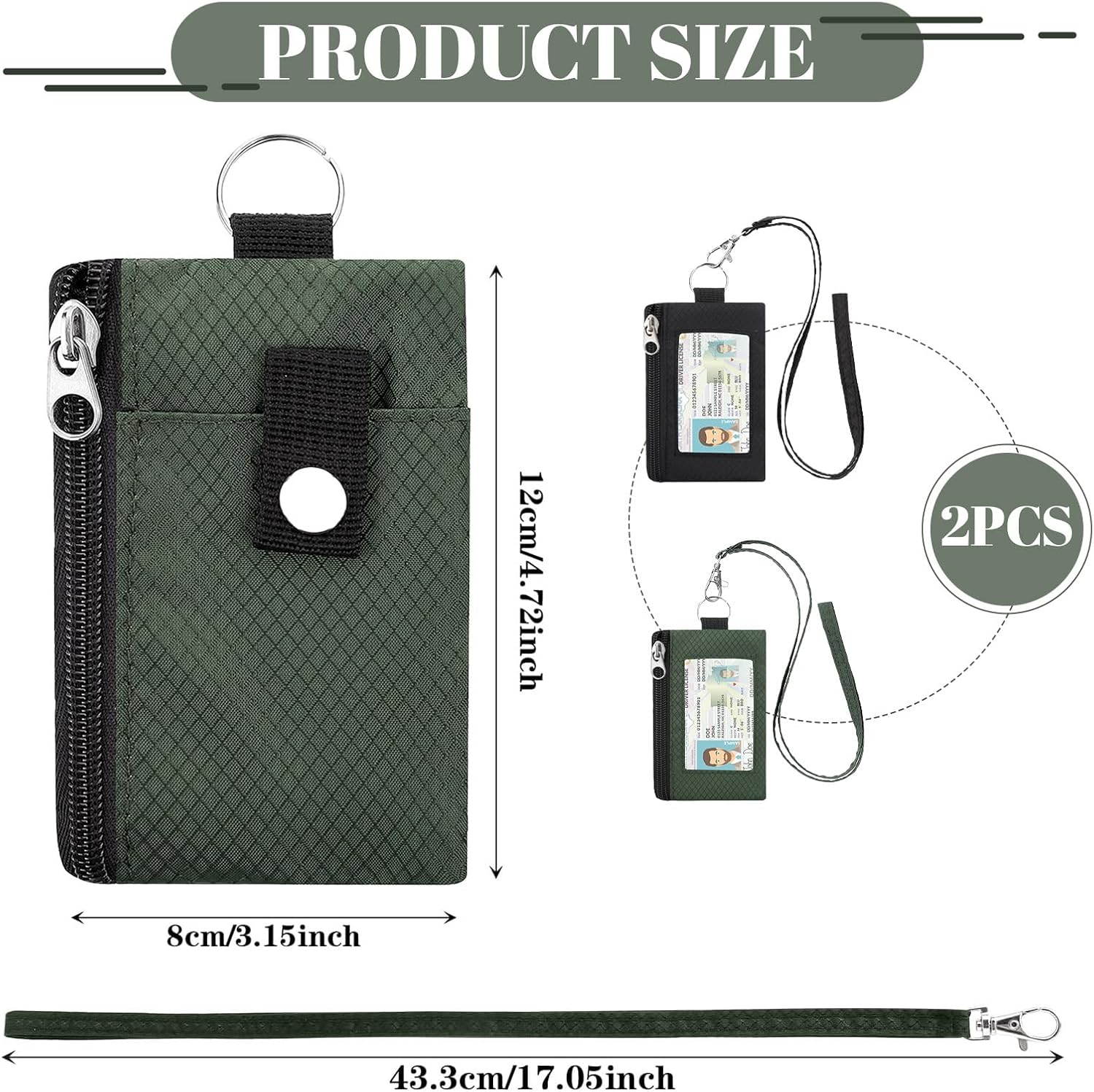 LUMOOM Pack of 2 Neck Pouch with RFID Protection, Waterproof Shoulder Bag Bag, Anti-Theft Unisex Travel Purse, Chest Pocket Mini for Men Women Credit Cards Coins Money image number 1