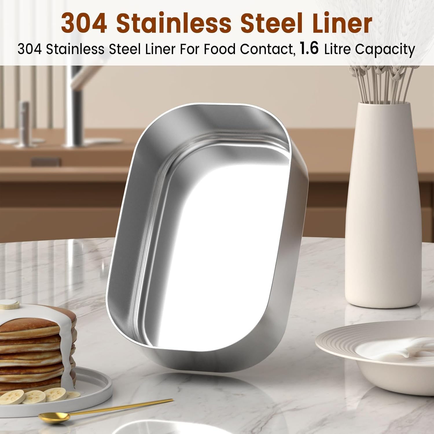 Yogurt Maker Machine, Automatic Yogurt Maker Temp Control & Smart Timer, Homemade Greek Yogurt Machine, Includes 9X100Ml/3.4Oz Glass Jars & 1.6L Stainless Steel Liner image number 1