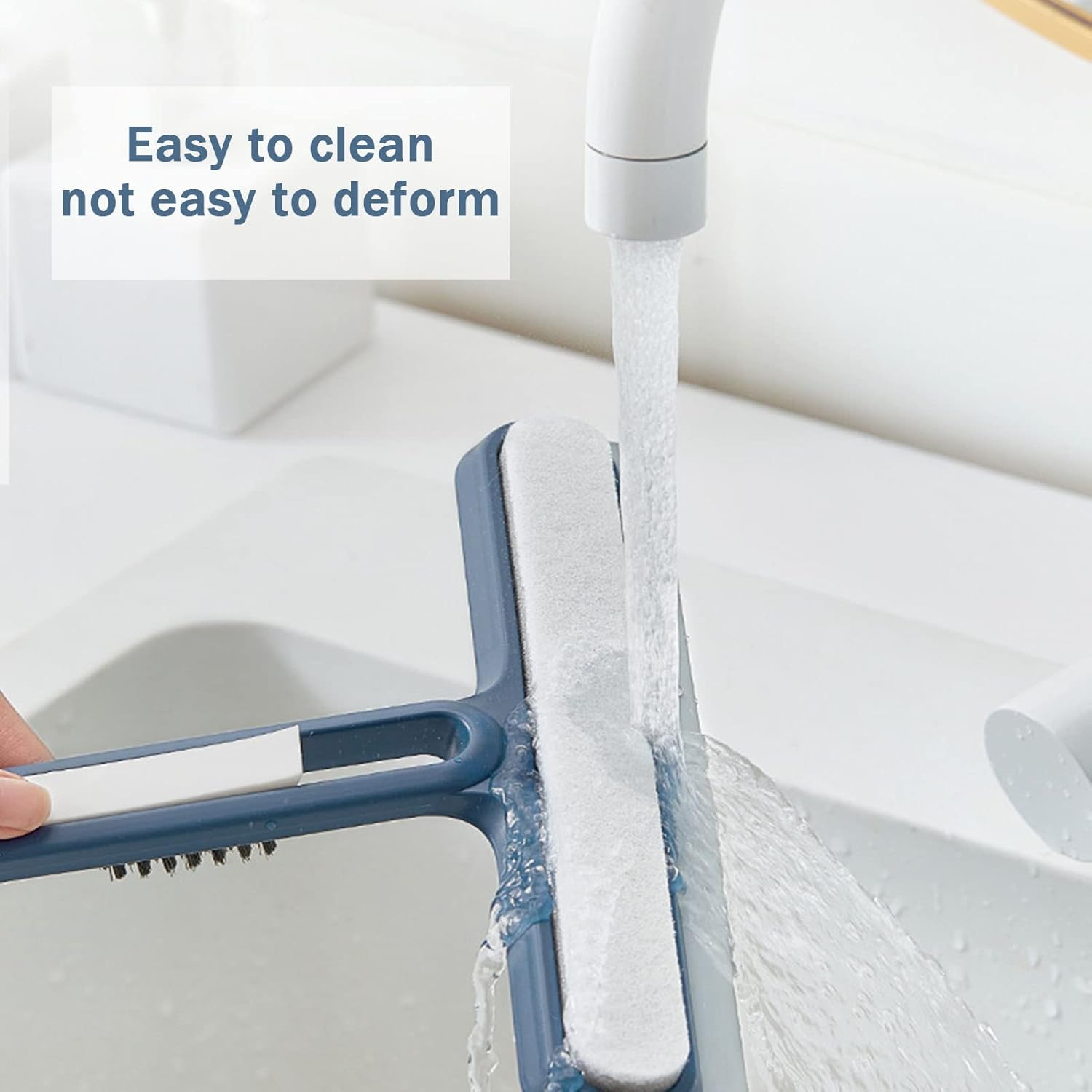 Squeegee for Shower Glass Door,Window Squeegee,3 in 1 Floor Squeegee with Brush,Shower Squeegee for Glass Doors,Shower Doors, Windows, Mirrors,Tiles and Car Glass image number 6