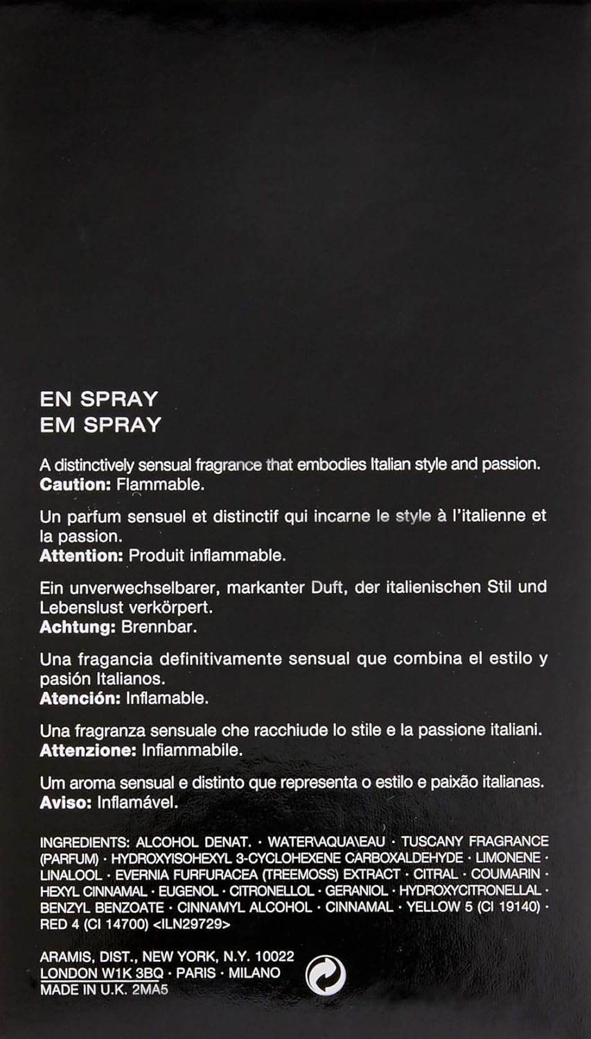 Tuscany/Aramis Edt Spray 3.3 Oz (M) image number 1