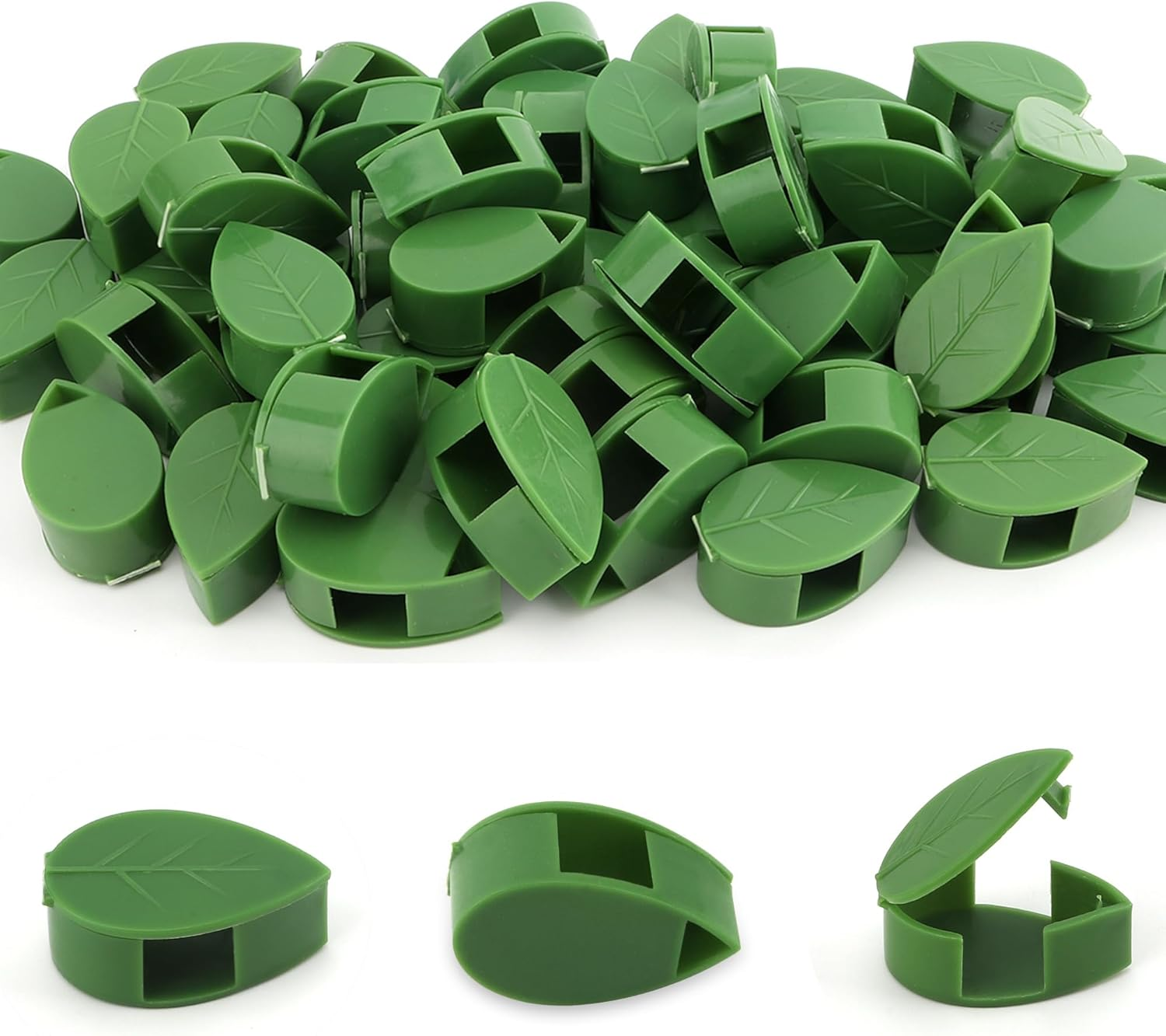 Plant Clips 40 Pcs Plant Wall Clips Plant Clips for Climbing Plants Indoor Plant Climbing Clips Plant Holder Clips Plant Climbing Wall Fixing Clip Plant Hanger Clip Vine Clips Vine Leaf Clips image number 5
