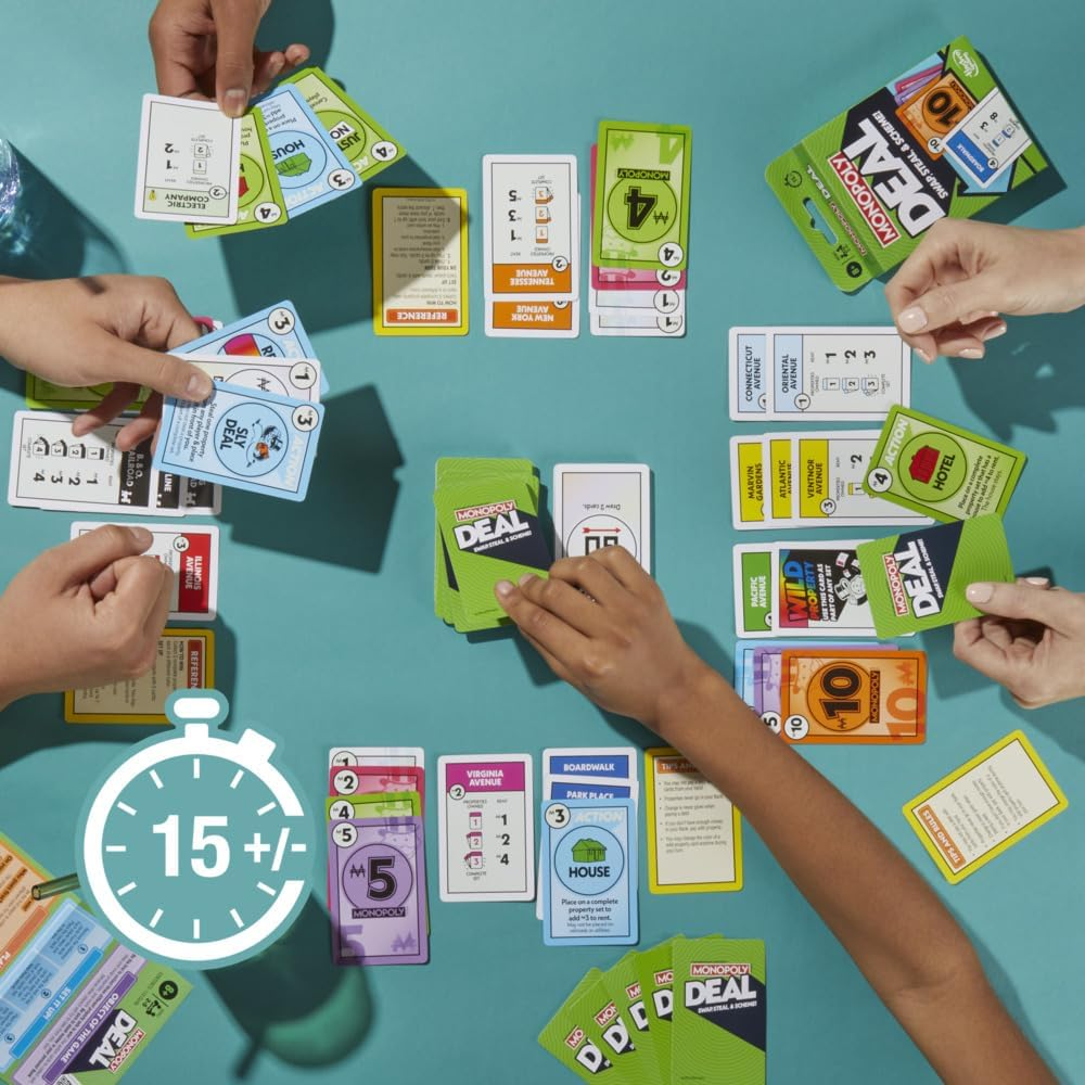 Monopoly Deal Card Game, Multi-Colour image number 4