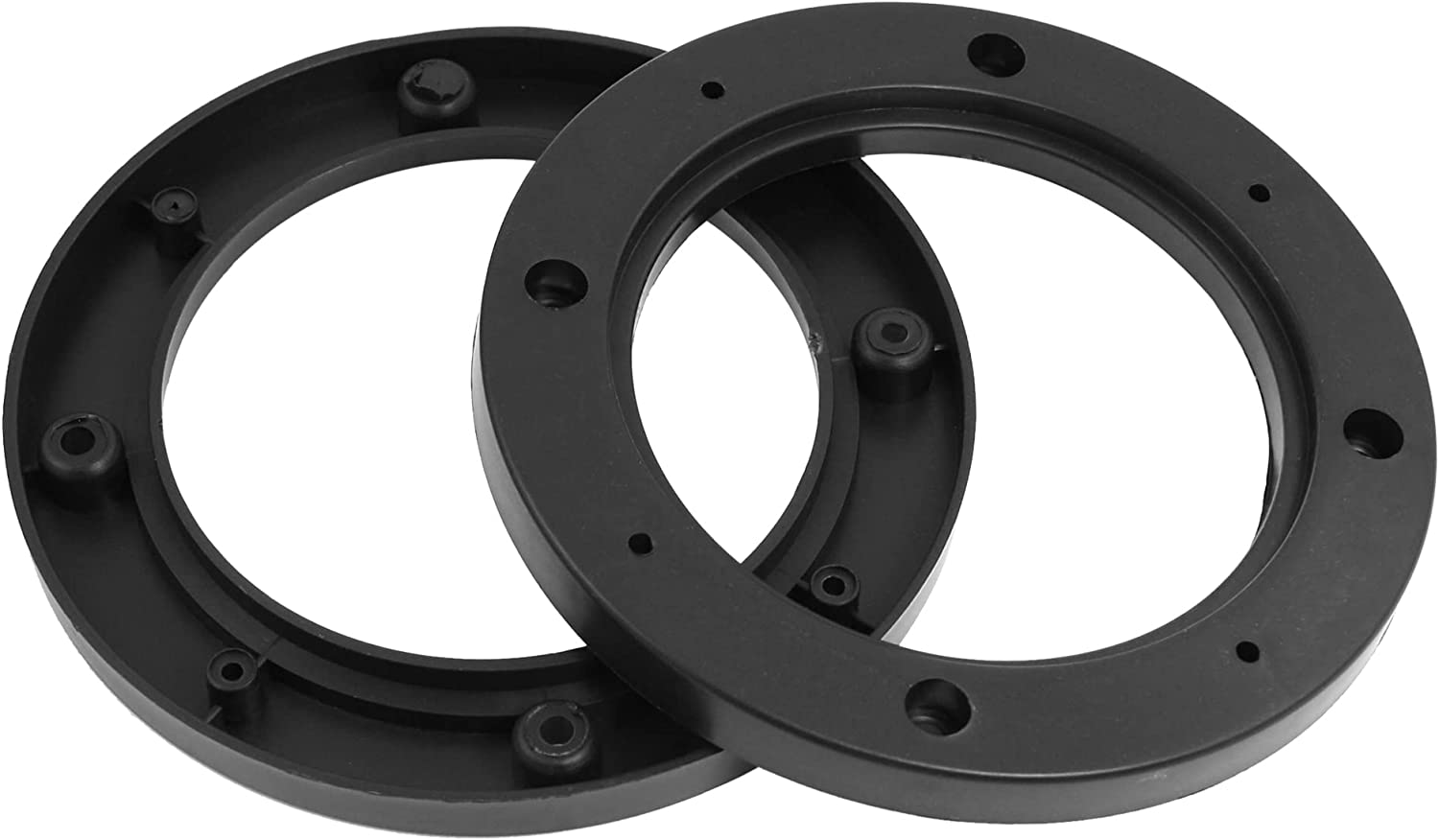 Uxcell Pair Universal 4" Car Speaker Spacer Adapter Bracket Holder Black image number 2
