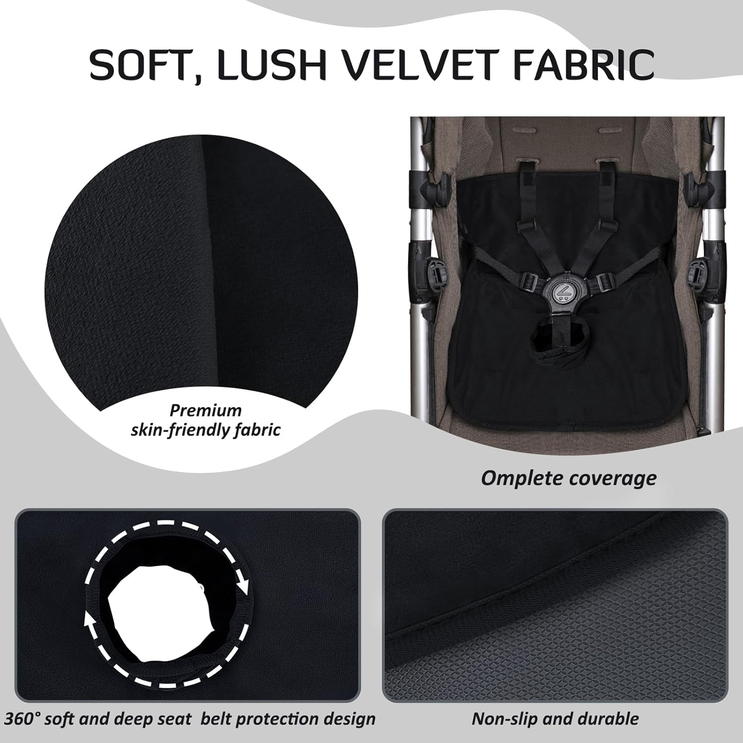 INFANZIA Piddle Pad Car Seat Protector - Car Seat Saver Waterproof Liner for Potty Training Toddlers, Leak Free Pad, Machine Washable, Black image number 6