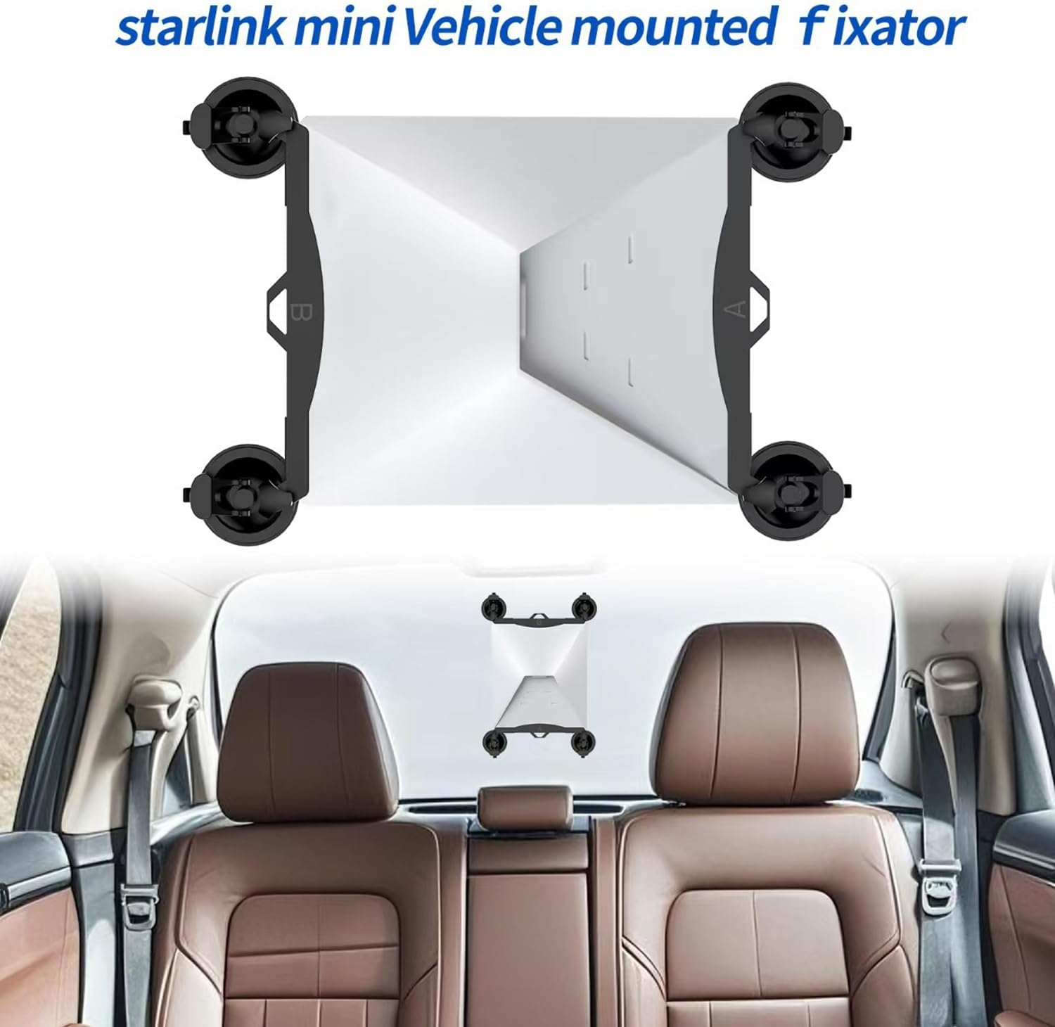 Starlink Mini Mount,Strong Suction Cup Mount for Starlink Mini Mounting on Windows, Sunroofs,Rvs, Boats, and Road Trips - Starlink Mini Accessories image number 4