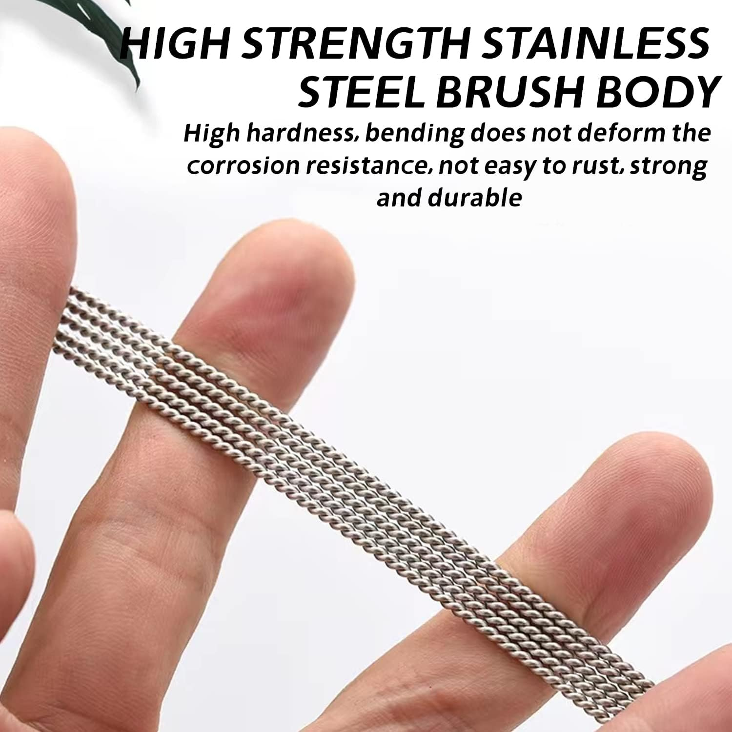 EKIND Extra Long Duct Cleaner, 59" Flexible Nylon Drainage Stainless Steel Long Brush for Cleaning Feedibing Tubes and Racking Lines image number 1