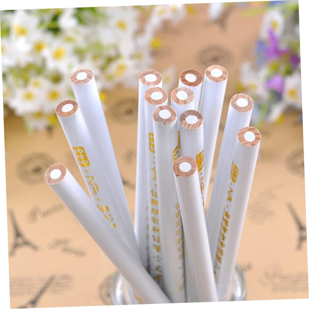 Healvian 12Pcs White Pencil Nail Nail Art Rhinestones Pen Diamond Pen Nail Art Point Pen Nail Art Pencil Nail Point Pen Nail Art Tool Rhinestones Picker image number 3