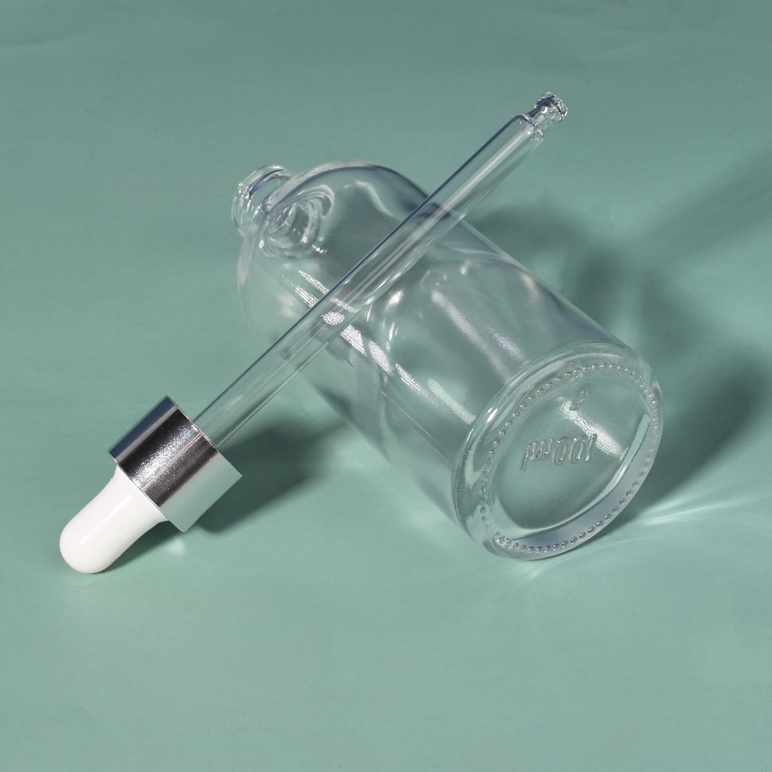 COSIDEA 3 Pcs Empty 3.33Oz / 100Ml Clear Glass Dropper Bottles Silver Droppers for Oils Essential Oil Bottle Travel Serum Containers image number 5