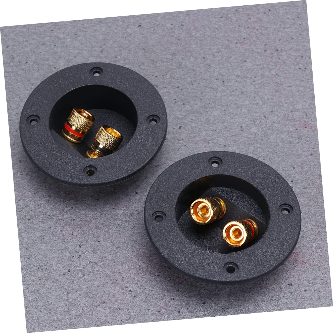 BUTIFULSIC 2Pcs Speaker Binding Post and Speaker Terminal Box for DIY Car Stereo and Home Subwoofer Black Suitable for Audio Connection image number 3