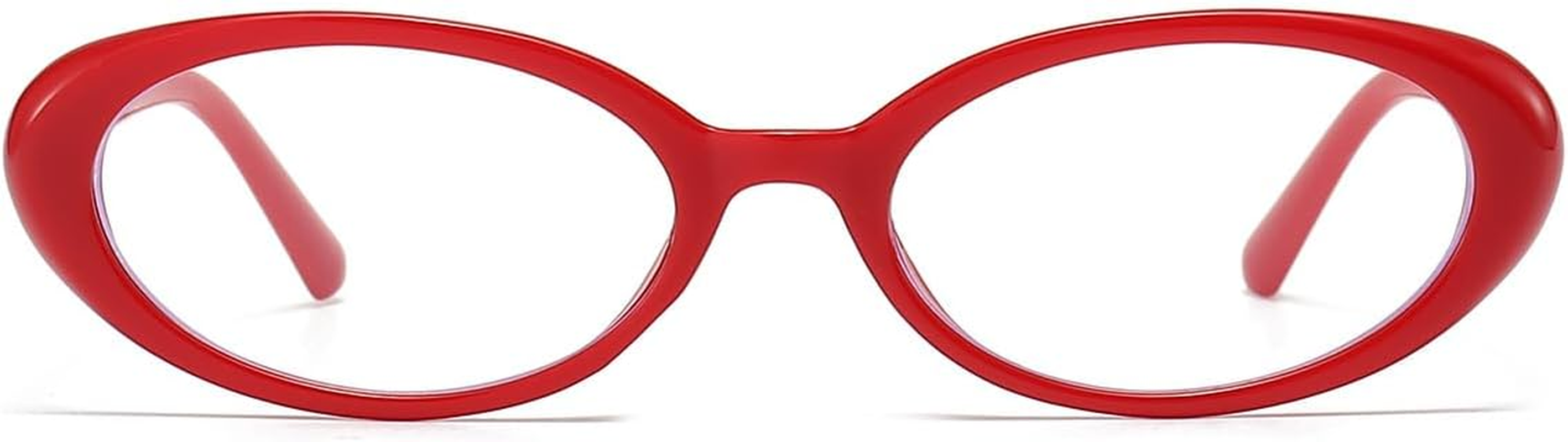 NIDOVIX Oval Frame Clear Lens Glasses for Women Men Classic Vintage Retro Oval Non  Eyeglasses image number 5