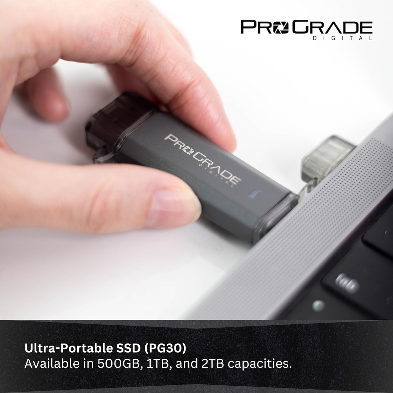 2TB Ultra-Portable SSD, USB-C and USB-A 3.2 Gen 2, Read and Write 1000Mb/S by Prograde Digital (PG30) image number 4