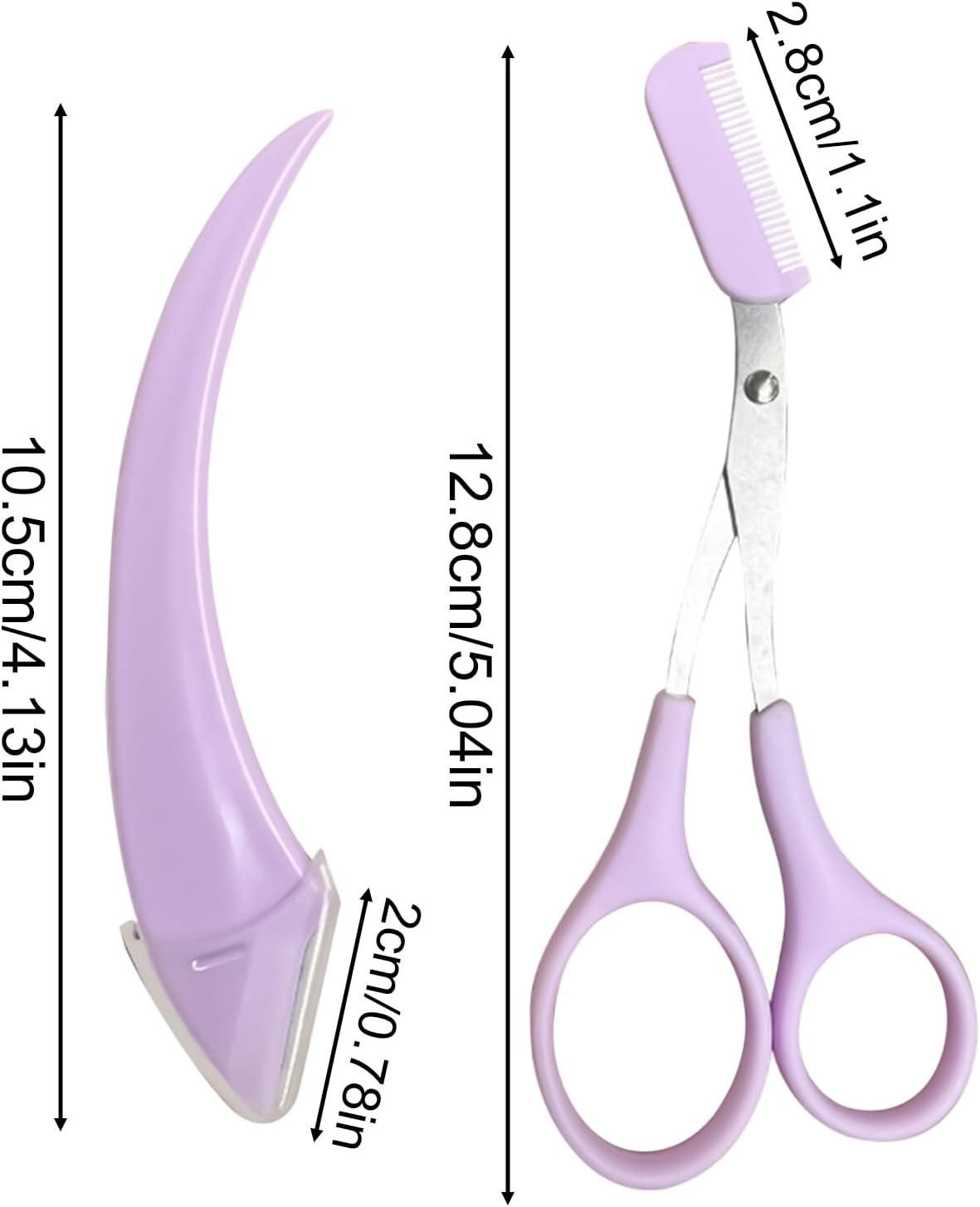 Eyebrow Scissors for Women, Professional Eyebrow Comb, Men'S Grooming Sets for Ladies Youth Girls Family Adults Grandma Mother Wife Friends image number 2