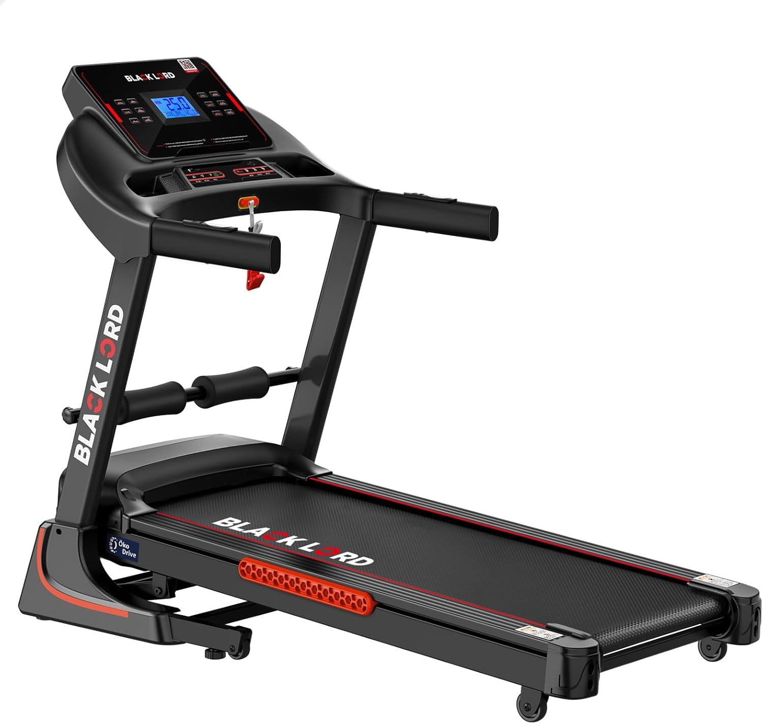 BLACK LORD 1.8-5.5HP Treadmill Series, Electric Running Machine Workout Exercise Fitness Equipment Walking Jogging Trainer