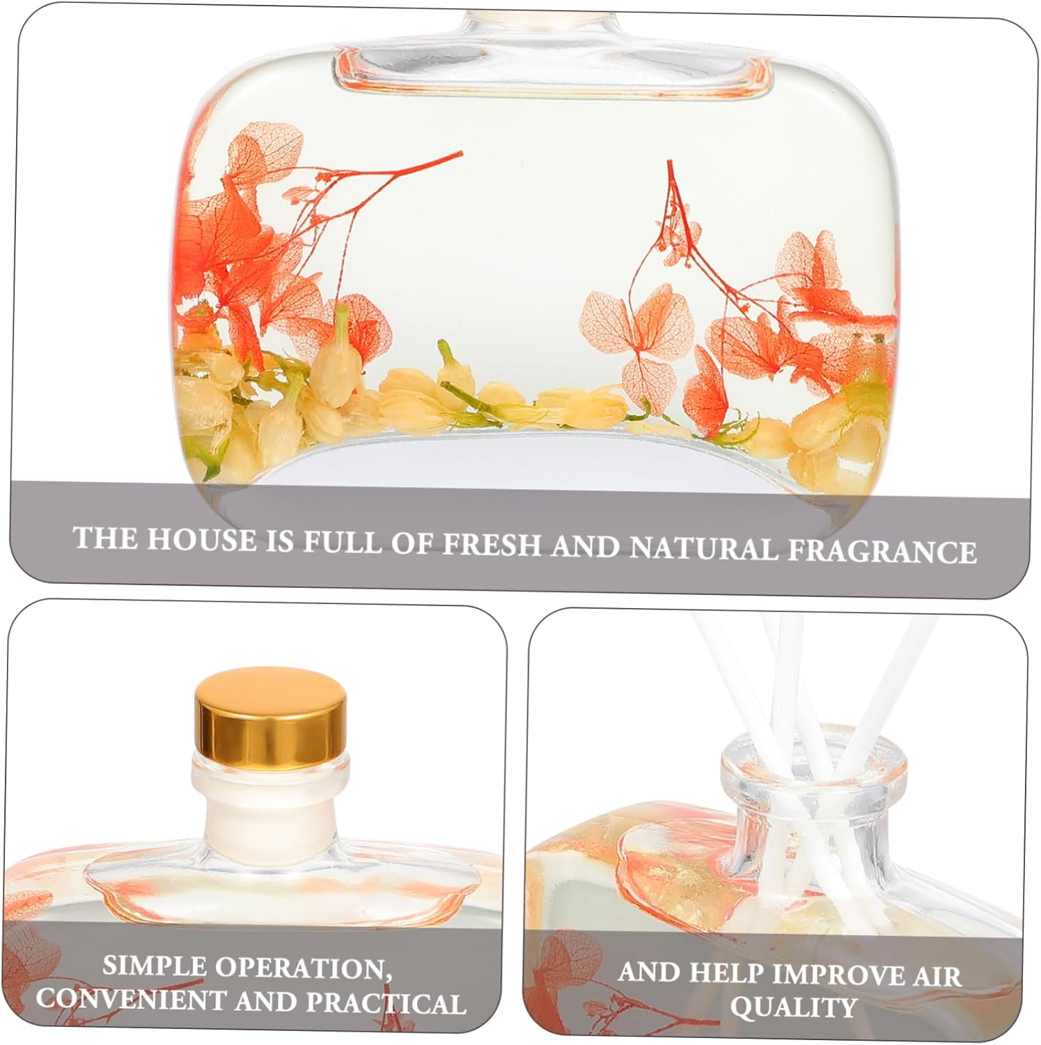 Aromatherapy Essential Oil Rattan Stick Diffuser Home Air Freshener Scented Healthy Materials - Assorted Color image number 5