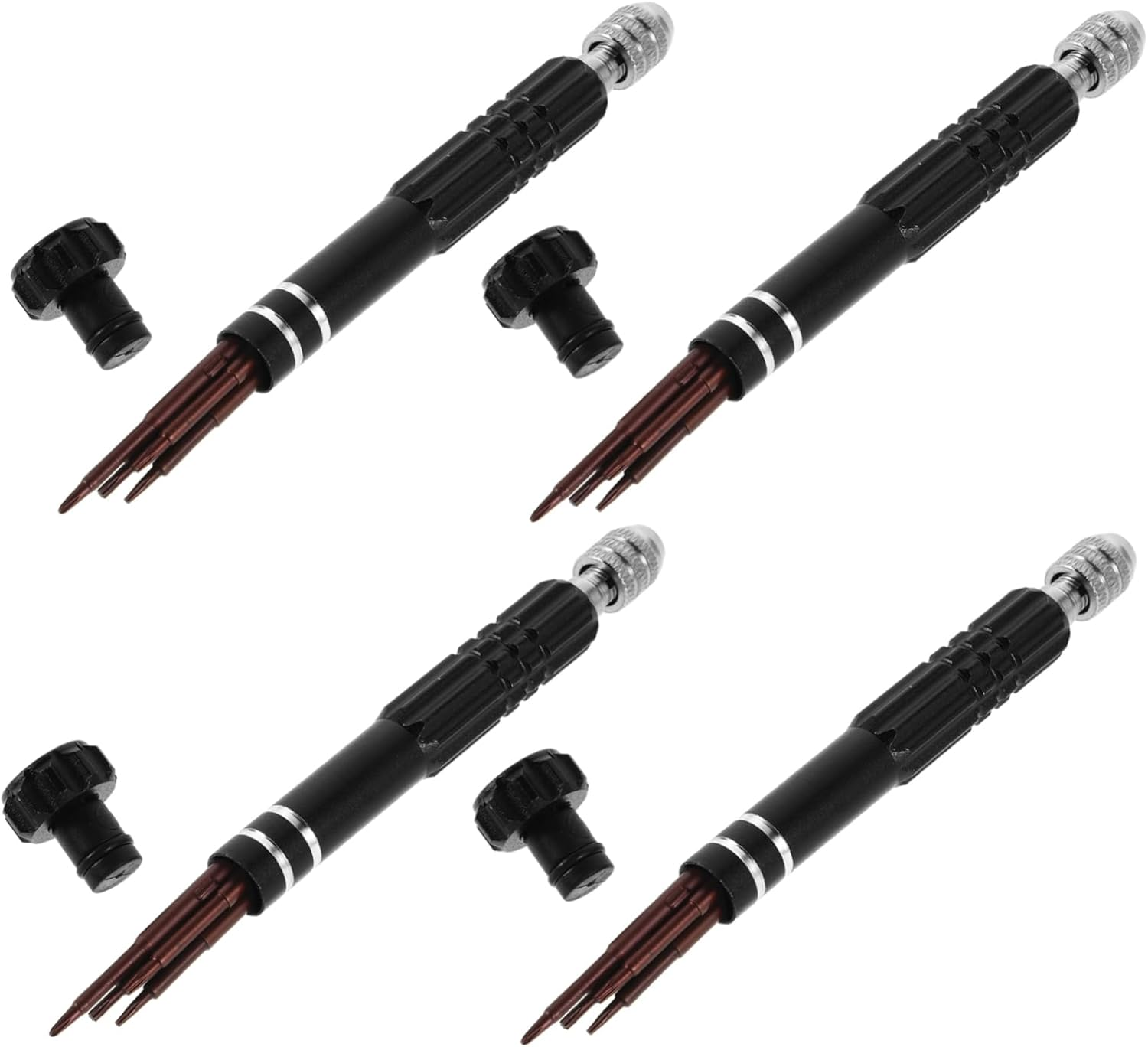 GANAZONO 4Sets Screwdriver Set Automotive Tool Kit Precision Bits Assortment Flat Head Multi-Function Easy to Use image number 4