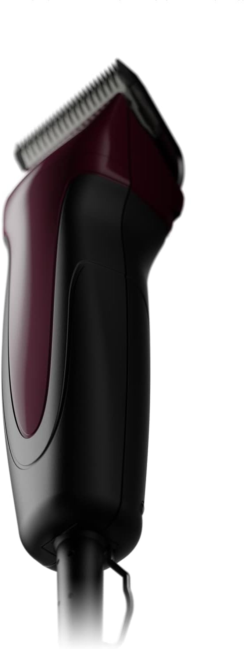 Andis 68530 Excel Professional 5-Speed Detachable Blade Clipper Kit - Animal/Dog Grooming, Rotary Motor, Soft-Grip Anti-Slip Housing, 14-Inch Cord, for All Coats & Breeds, SMC, Burgundy image number 4