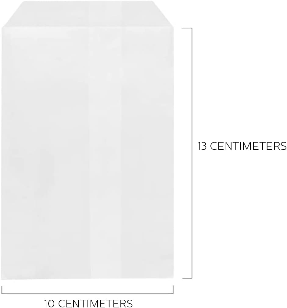 [2PK] Krafters Korner Paper Lolly Bags &ndash; Pack of 18 White Treat Bags for Parties, Durable & Reliable - Ideal for Candy & Stickers &ndash; 10 X 13Cm