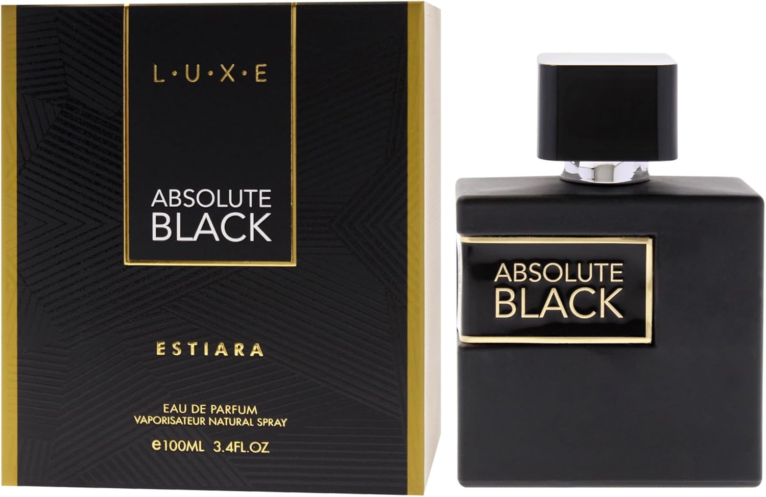 Luxe Absolute Black by Estiara for Men - 3.4 Oz EDP Spray image number 1