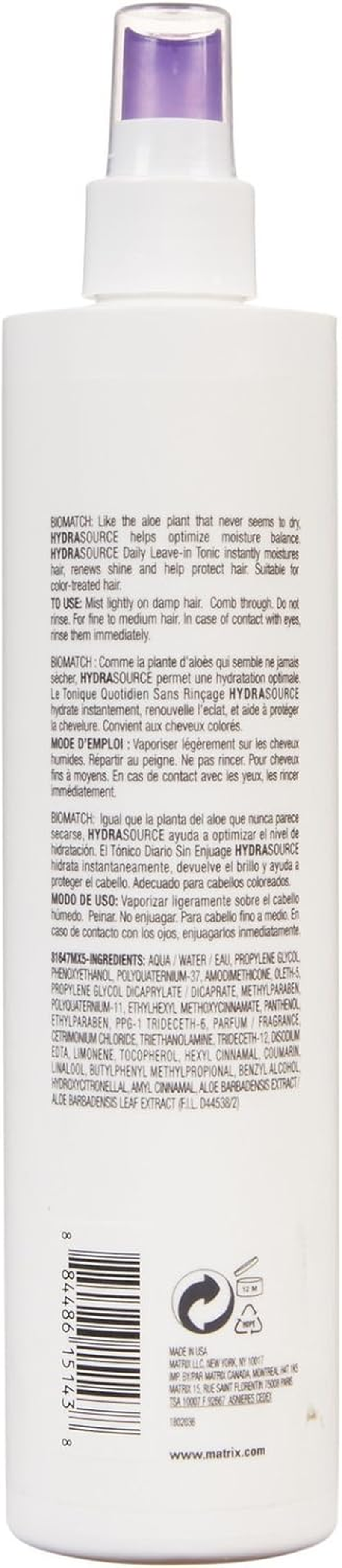 Biolage by Matrix Hydrasource Daily Leave-In Tonic - 300Ml