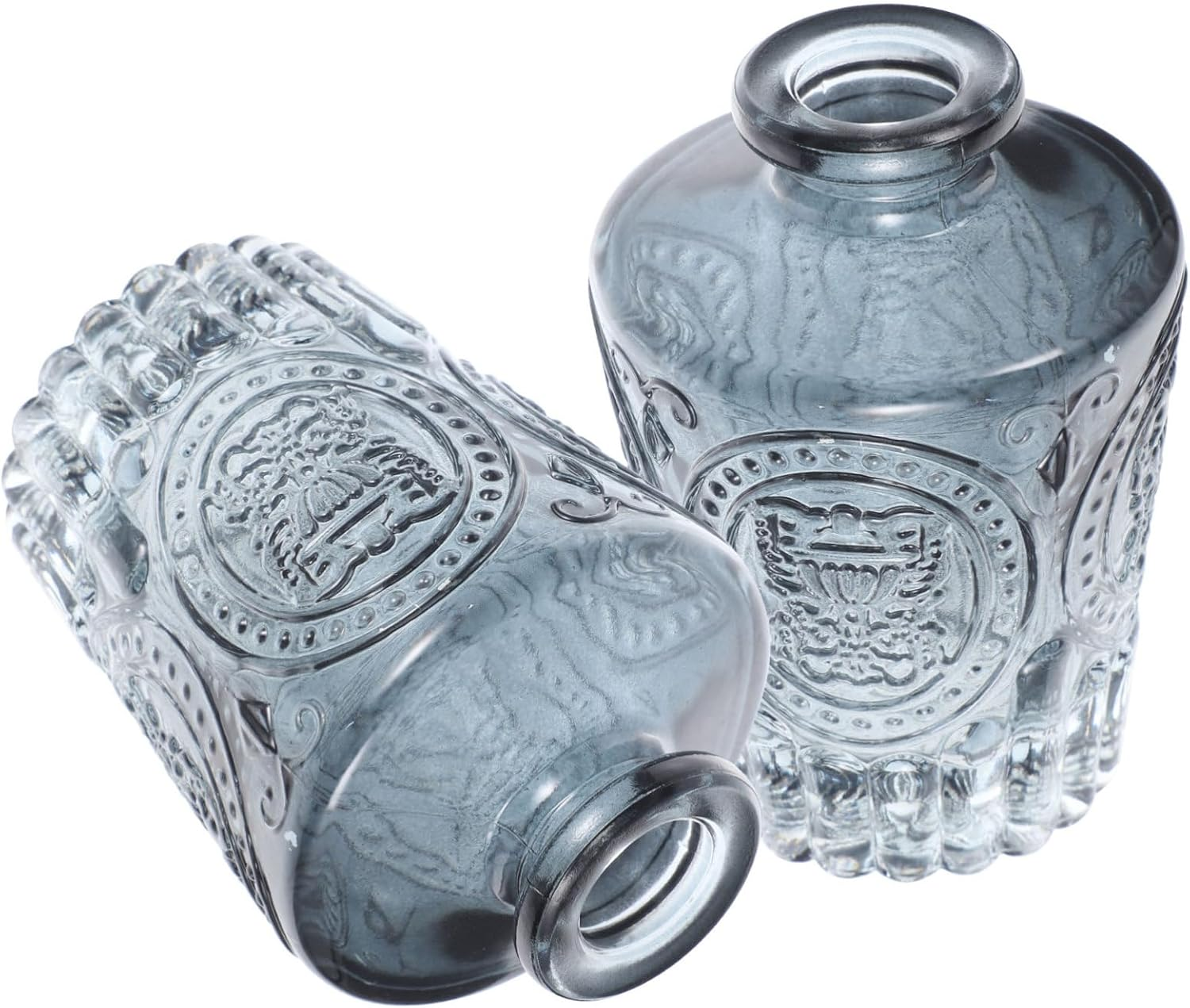 2Pcs Empty Refillable Aroma Bottle Glass Diffuser Bottles for Essential Oil for Car Aromatherapy and Home Scent Water