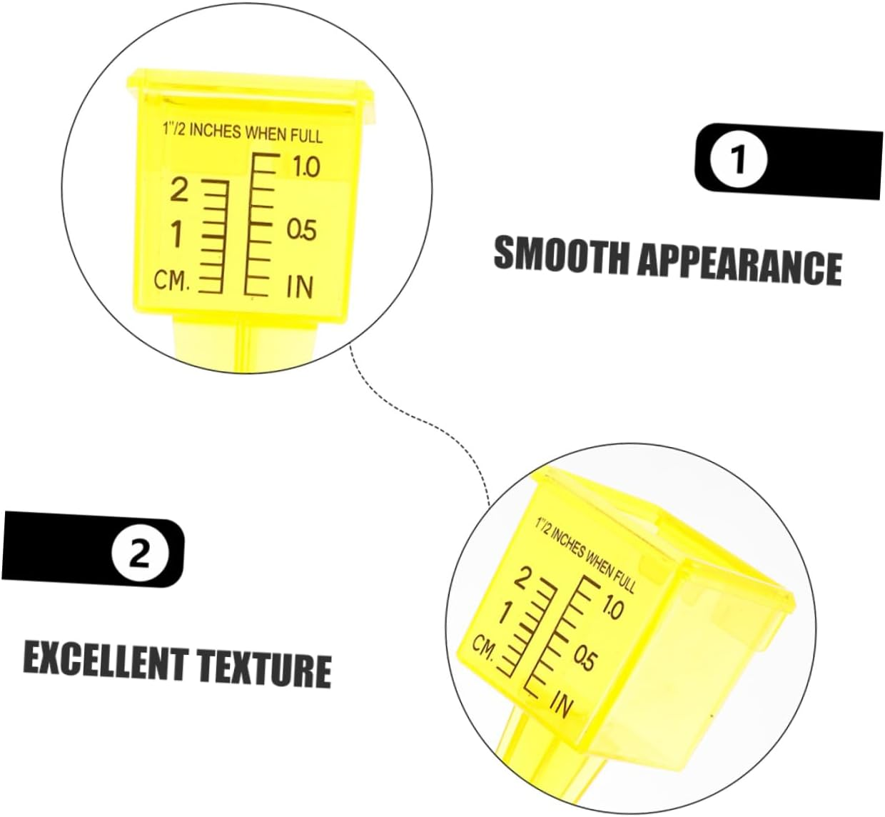 CAXUSD Sprinkler Catch Cups 5Pcs Large Rain Gauge Garden Sprinkler Water Gauge Easy to Read Outdoor Rain Measurement Tool image number 1