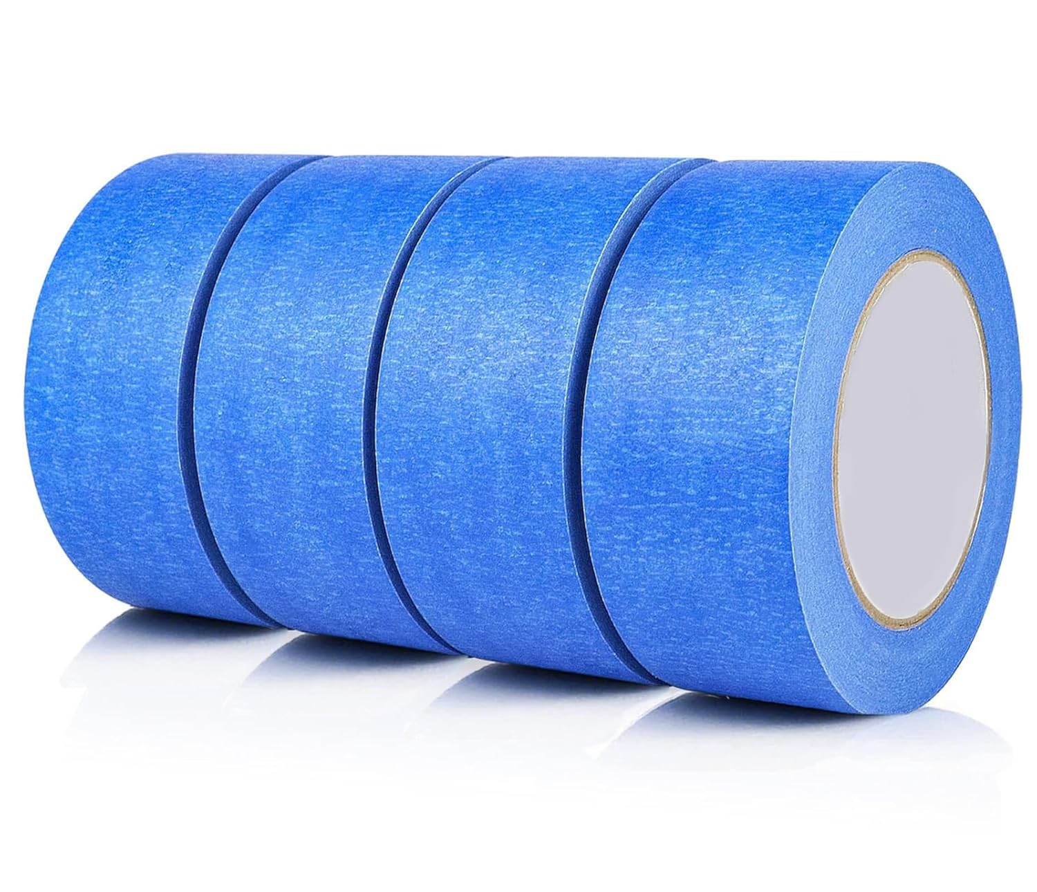 4 Rolls Blue Painters Tape, Betterjonny 25Mm X 50 M（Each） Writable Masking Tape Easy-Tear Painter'S Sticky Tape for Painting, Decoration, Arts & Crafts, Packing, Home, School image number 4