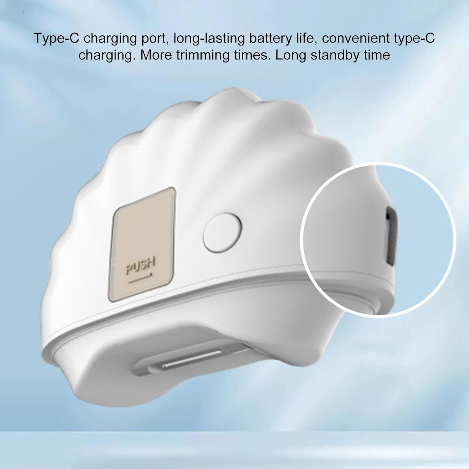 Electric Fingernail Cutter, Polishing Fingernail Clipper, Nail Polisher, Nail Scissor, Low Noise Trimmer for Home and Travel image number 6