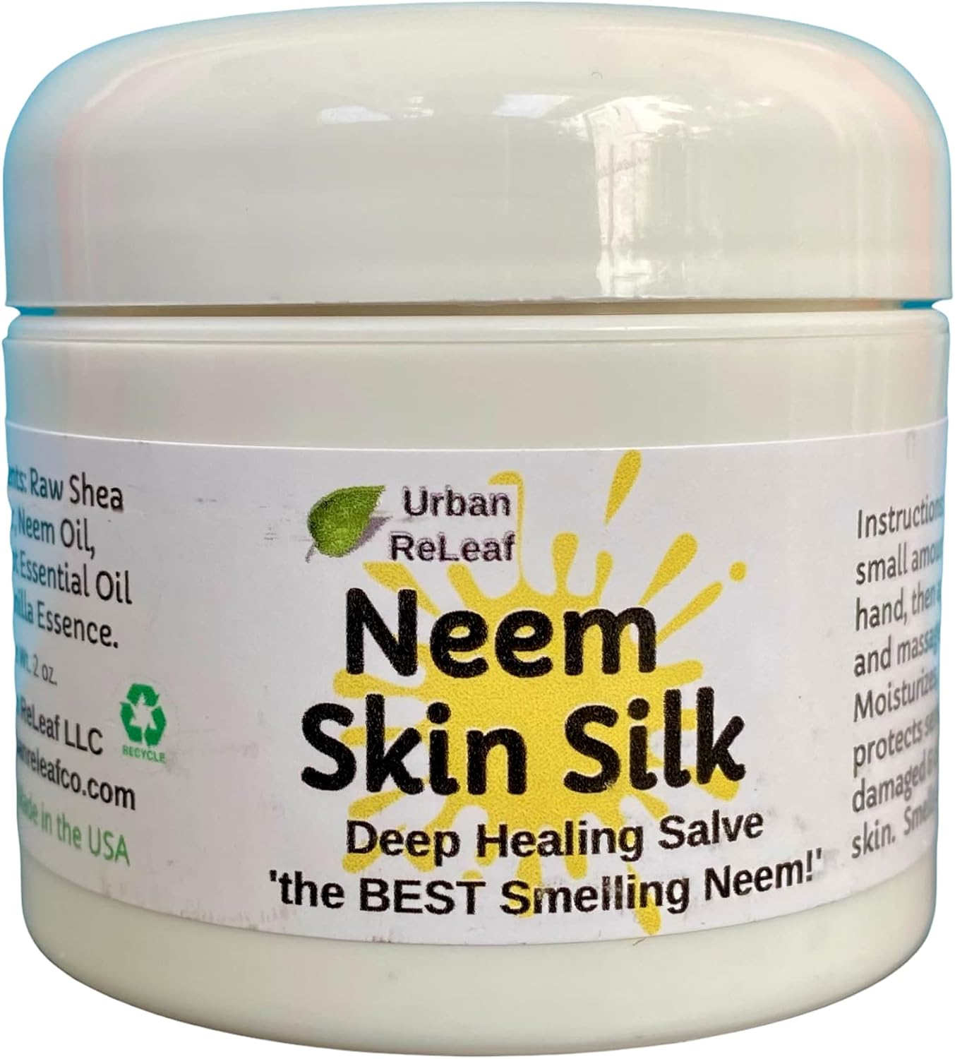 NEEM SKIN SILK Restoring 100 NATURAL Ayurveda Balm. Soothing to Body & Soul. 60Ml Cream Healing Lotion Relief Gentle Repairs Dry Skin Vegan. Vitamins Rejuvenate. Feed Your Skin... Rub It in Organic Shea Butter, Coconut & Olive Oil, Soywax, Organic .. image number 3