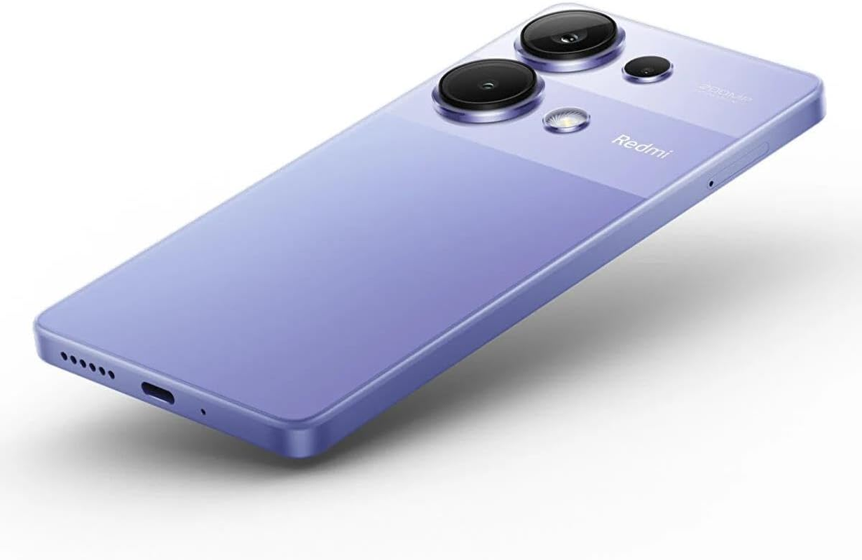 Xiaomi Redmi Note 13 PRO 4G LTE (256GB + 8GB) 6.67" 200MP Triple (Tmobile Mint Tello & Global) Global Bands Unlocked + (Fast Car Dual Charger Bundle) (Lavender Purple) image number 1