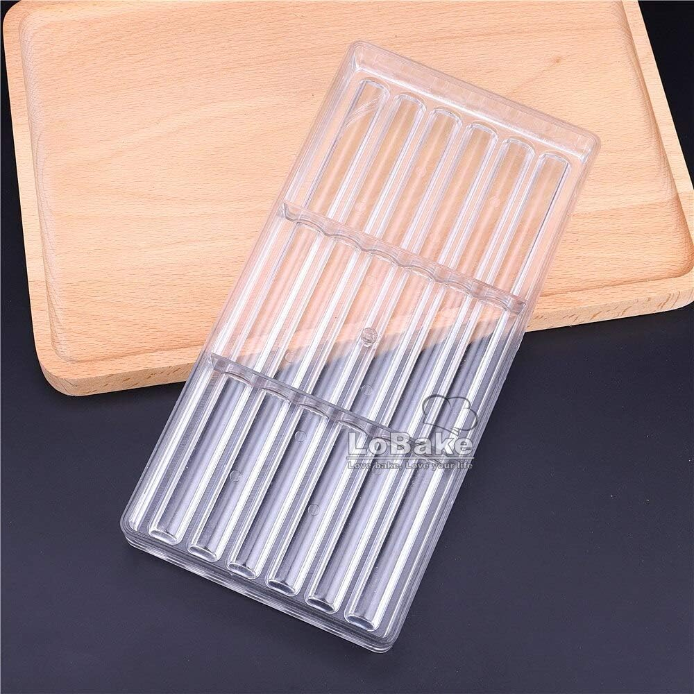 18 Cavities Long Sticks Shape Polycarbonate PC Chocolate Mold Candy Fondant Ice Cube Mould Baking Moldes DIY Bakeware Supplies image number 2