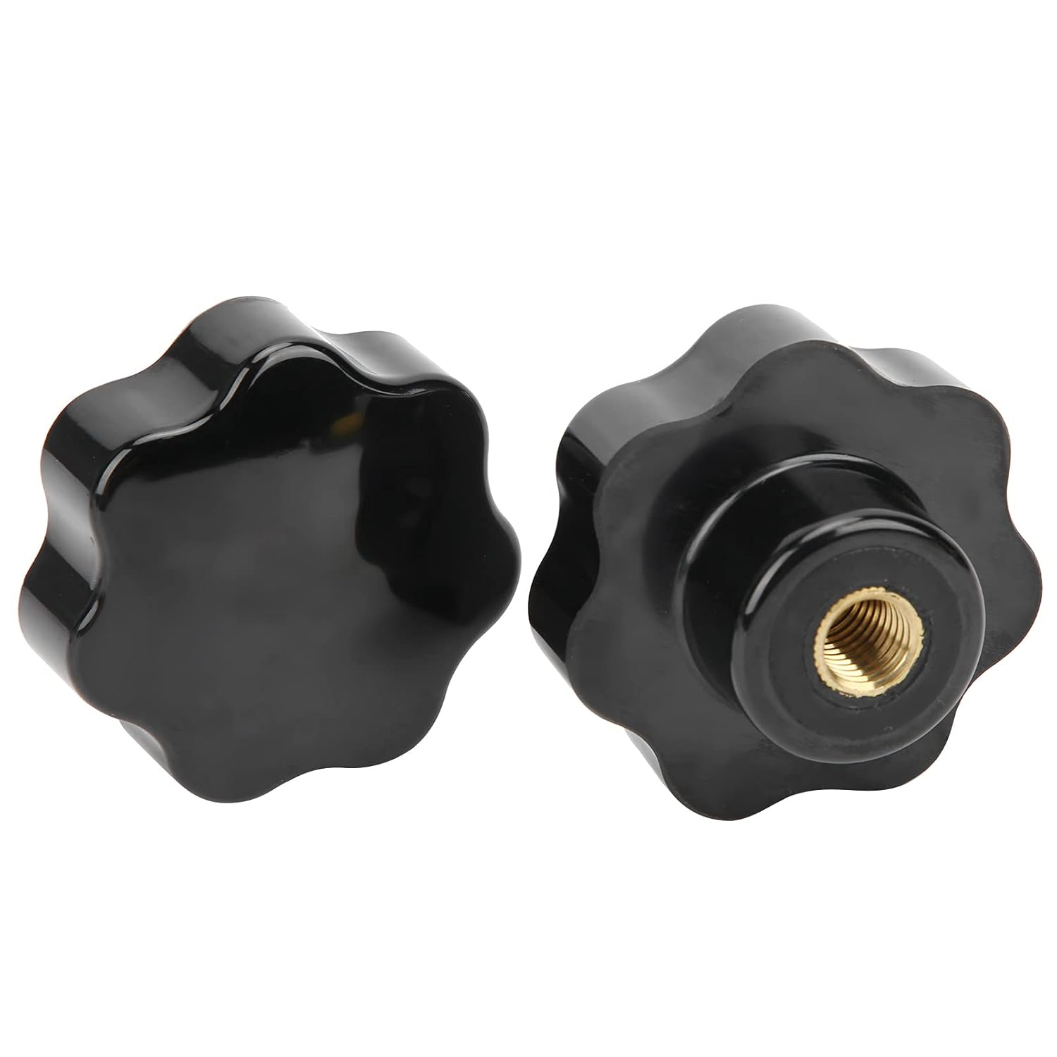 2St Female Thread Clamping Knob 7 Star Head Nuts M12 X 65 Industrial Accessories