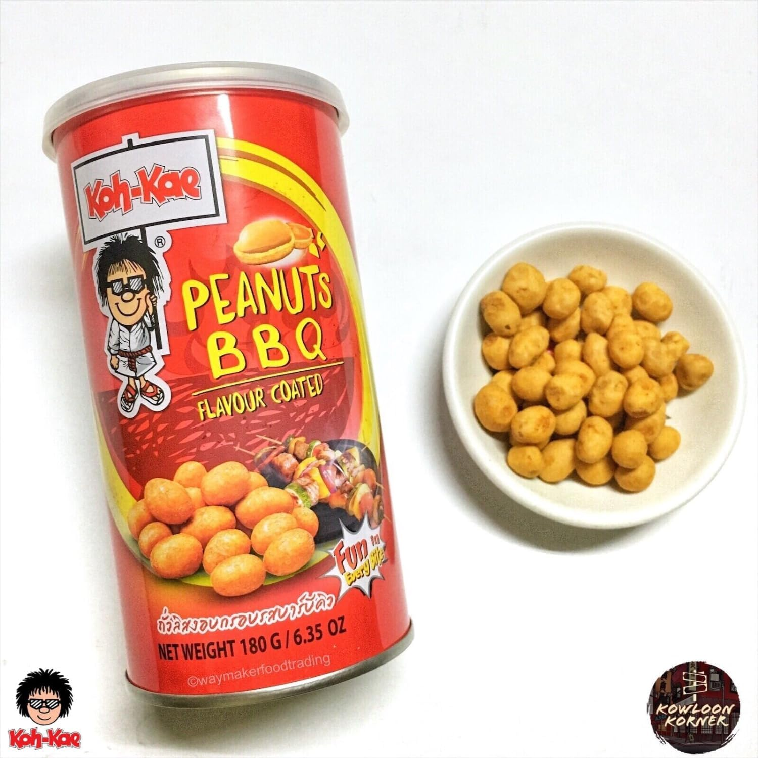Koh Kae Tom Yum Flavour Coated Peanuts, 230 G image number 3