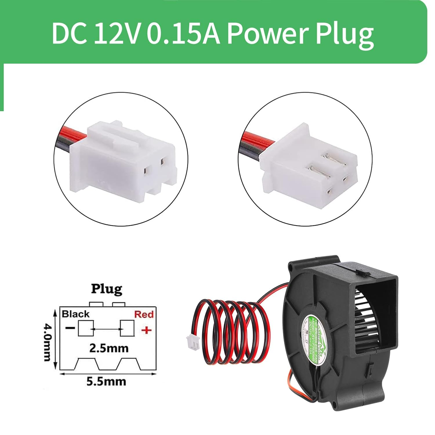 75Mm X 30Mm 7530 12V Dual Ball Bearing DC Brushless Cooling Blower Fan AV-F7530MB CE TUV