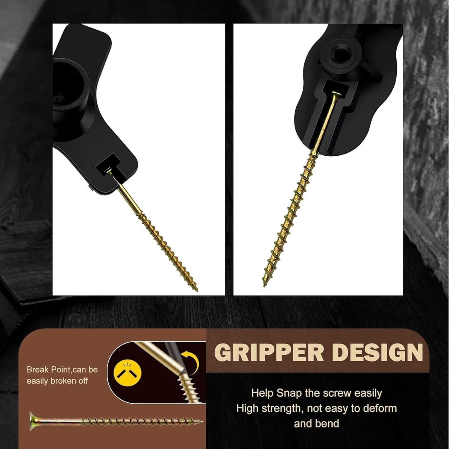 Floor Repair Kit, 5 Aid Tools 50 Notch Screws Eliminate Noise under Floors Squeaky Floor Repair Kit Scientific Design Easy to Use Wood Floor Gap Fixer for Carpets, Hardwood Floors image number 4